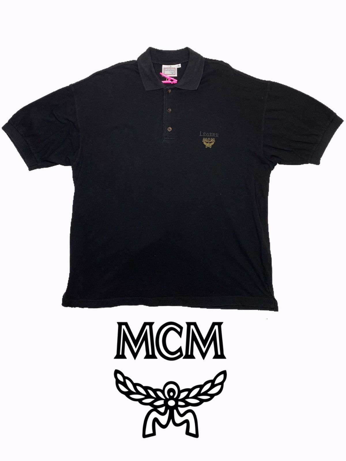 Designer × MCM × Vintage MCM LEGERE Embroidery Logo Italy vintage luxury end polo off Size US L / EU 52-54 / 3 - 1 Thumbnail