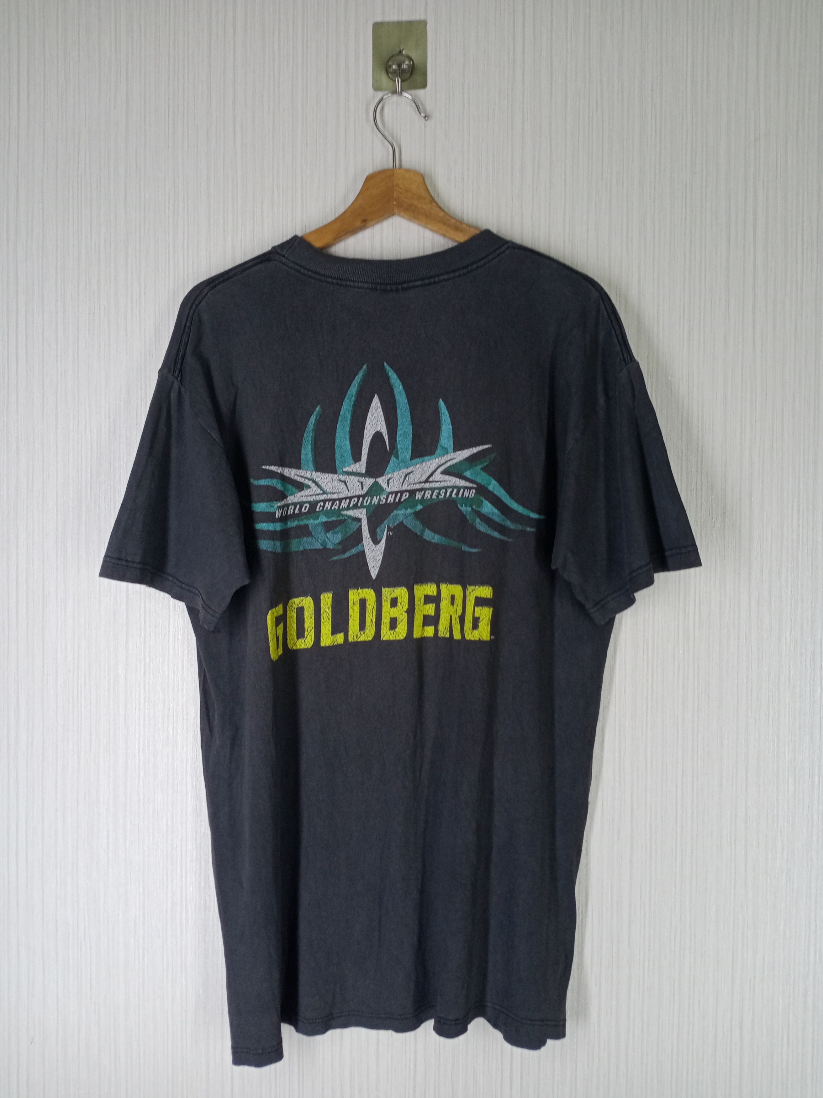 WWE Vintage 90s Goldberg World Champion Wrestling Tshirt Size US L / EU 52-54 / 3 - 2 Thumbnail