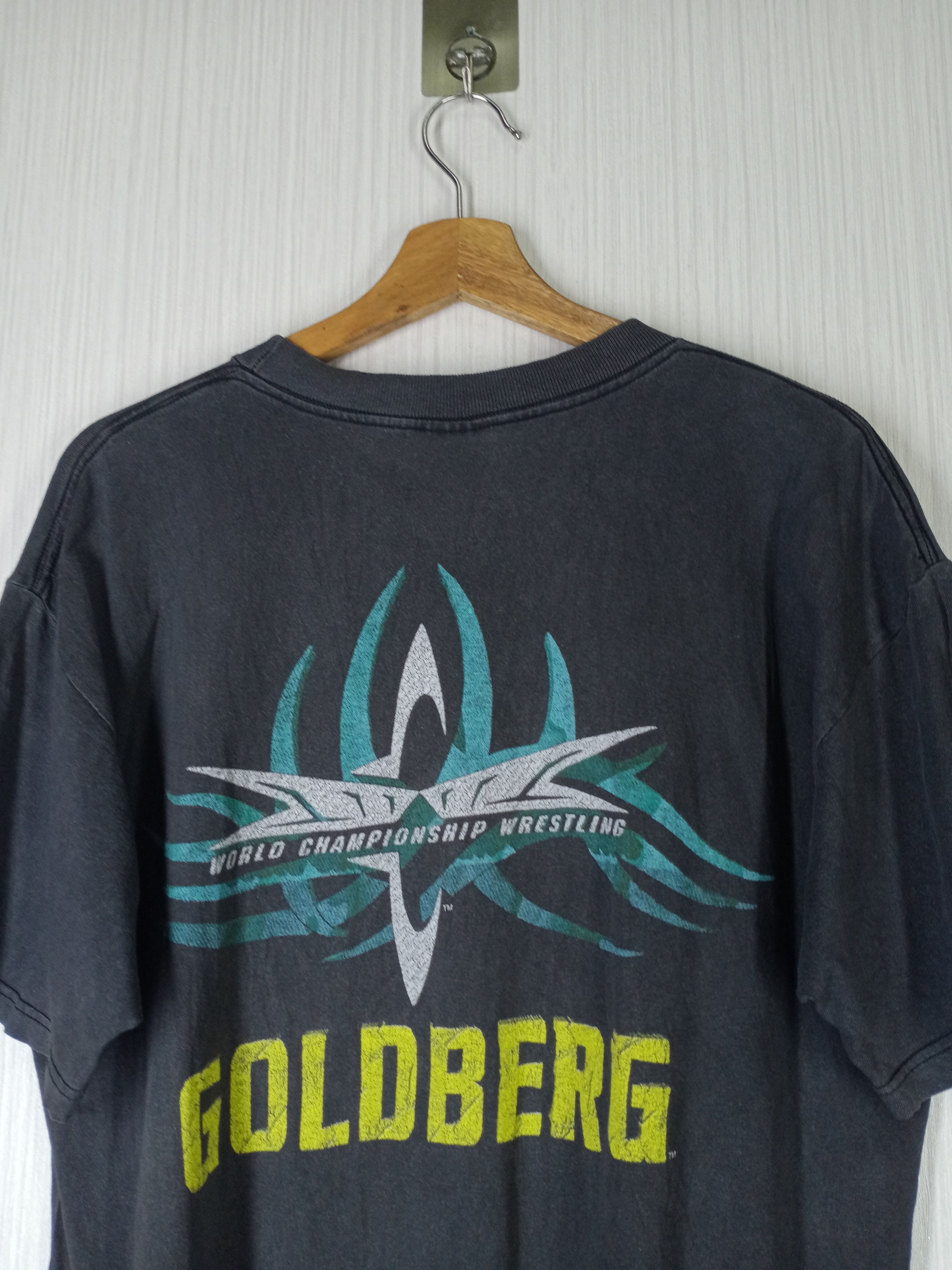 WWE Vintage 90s Goldberg World Champion Wrestling Tshirt Size US L / EU 52-54 / 3 - 4 Thumbnail