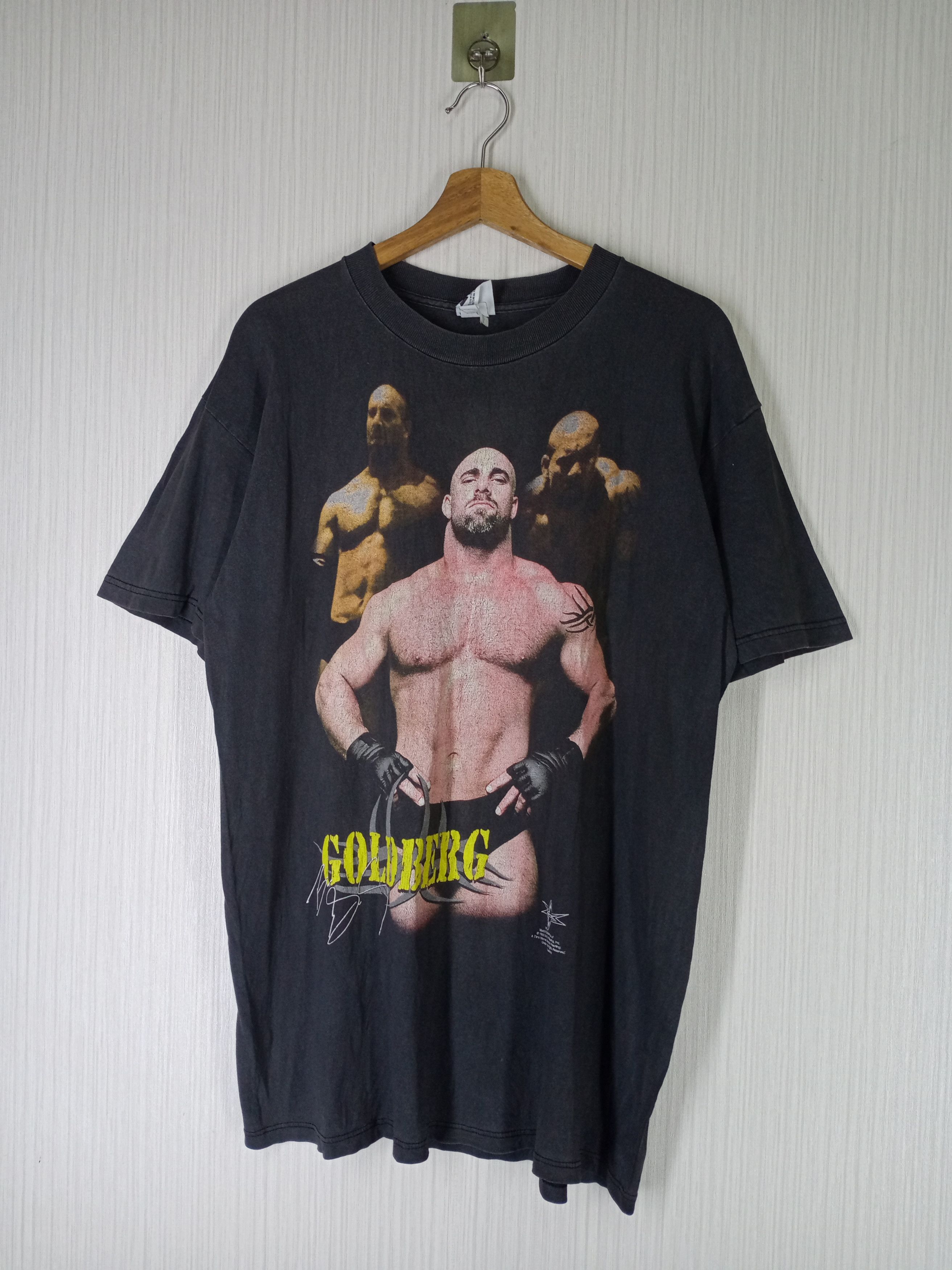 WWE Vintage 90s Goldberg World Champion Wrestling Tshirt Size US L / EU 52-54 / 3 - 1 Thumbnail