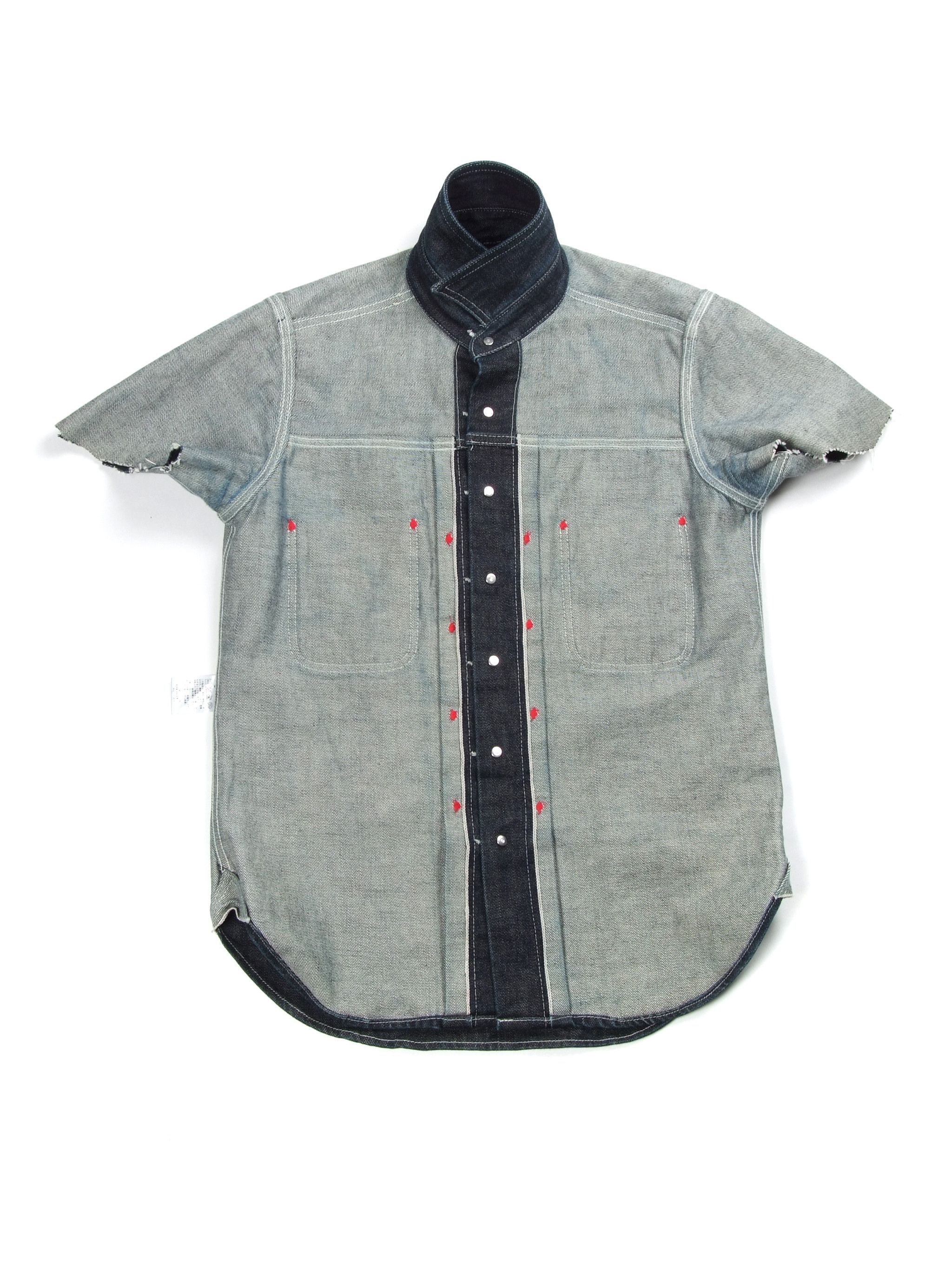 Japanese Brand × Kapital × Visvim 260$ Japanese RDV O GLOBE 13.5oz Selvedge Denim Shirt Size US S / EU 44-46 / 1 - 3 Thumbnail