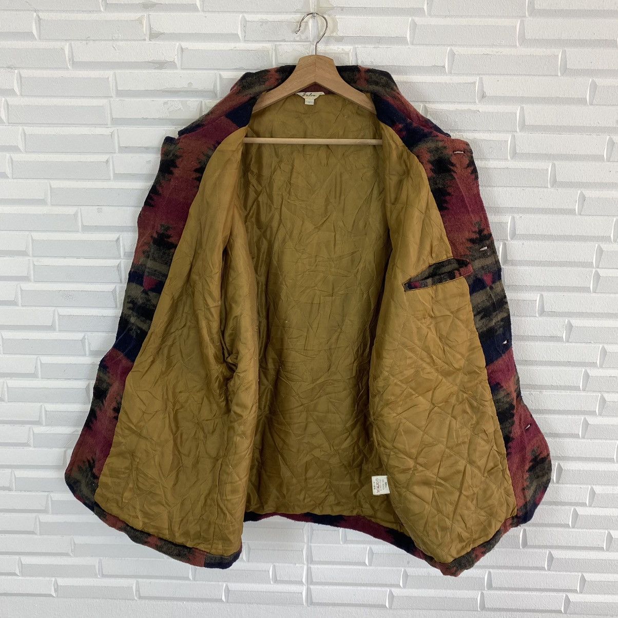 Japanese Brand × Vintage ✨NICE DESIGN NAVAJO MOTIF WOOL JACKET Size US L / EU 52-54 / 3 - 12 Thumbnail