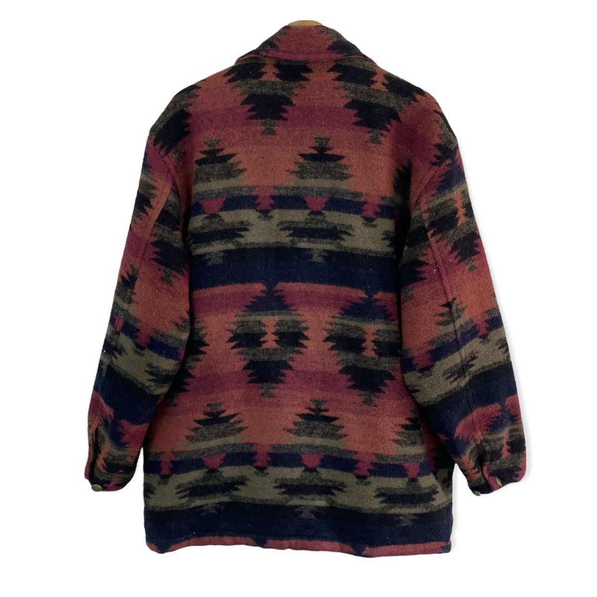 Japanese Brand × Vintage ✨NICE DESIGN NAVAJO MOTIF WOOL JACKET Size US L / EU 52-54 / 3 - 2 Thumbnail