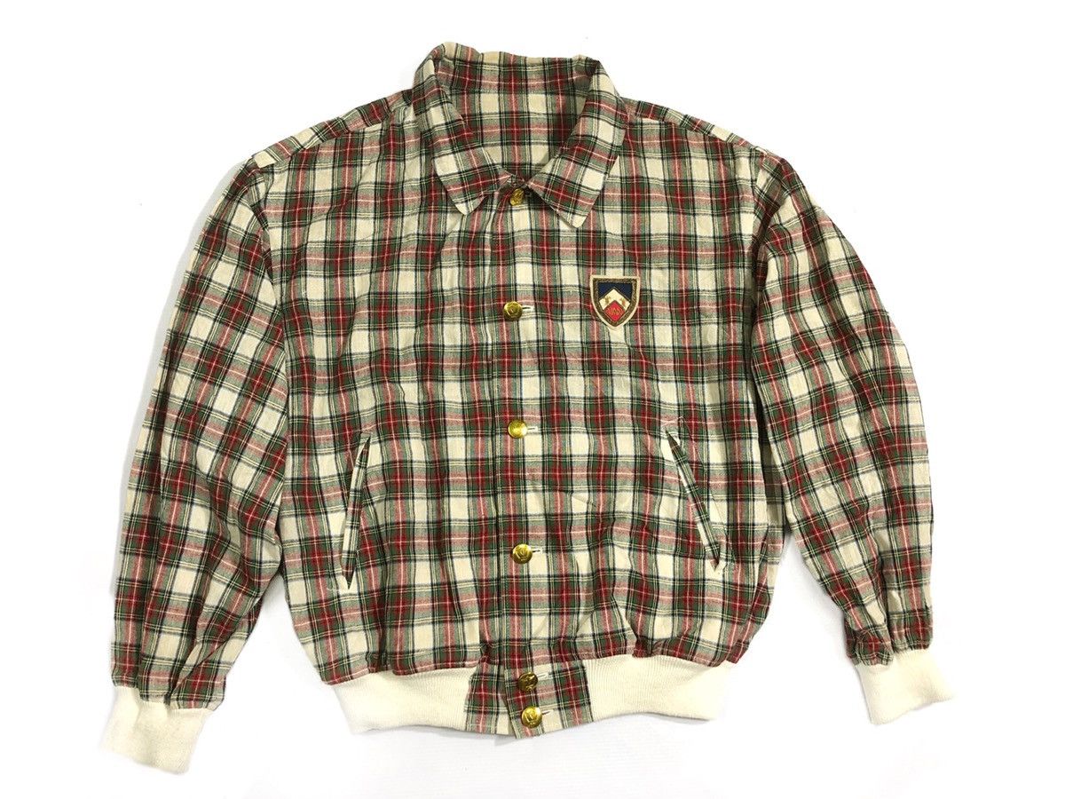 Vintage Tartan Bomber Style Jacket by VAN SZ M