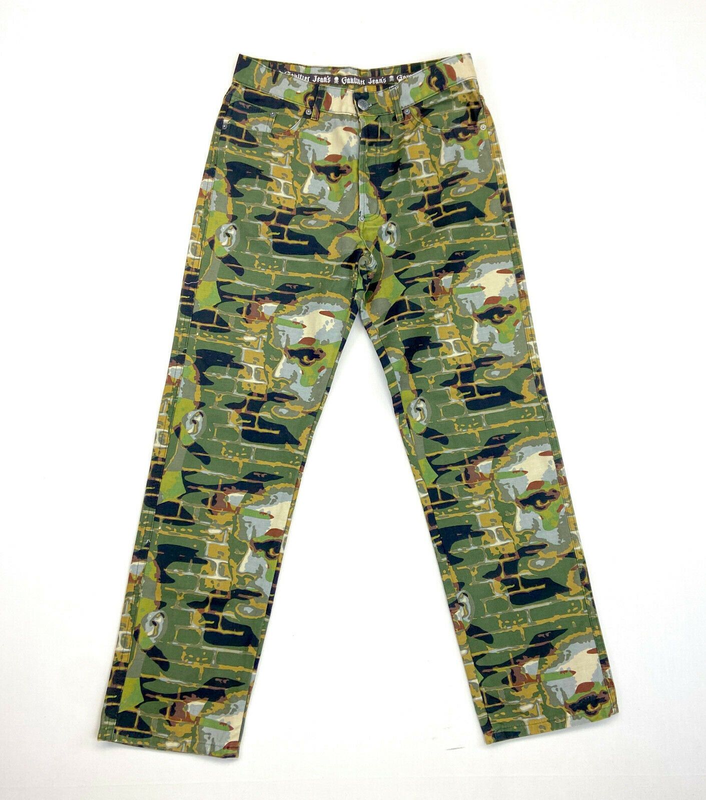 Jean Paul Gaultier Jean Paul Gaultier Mayakovsky Camo Pants Face 