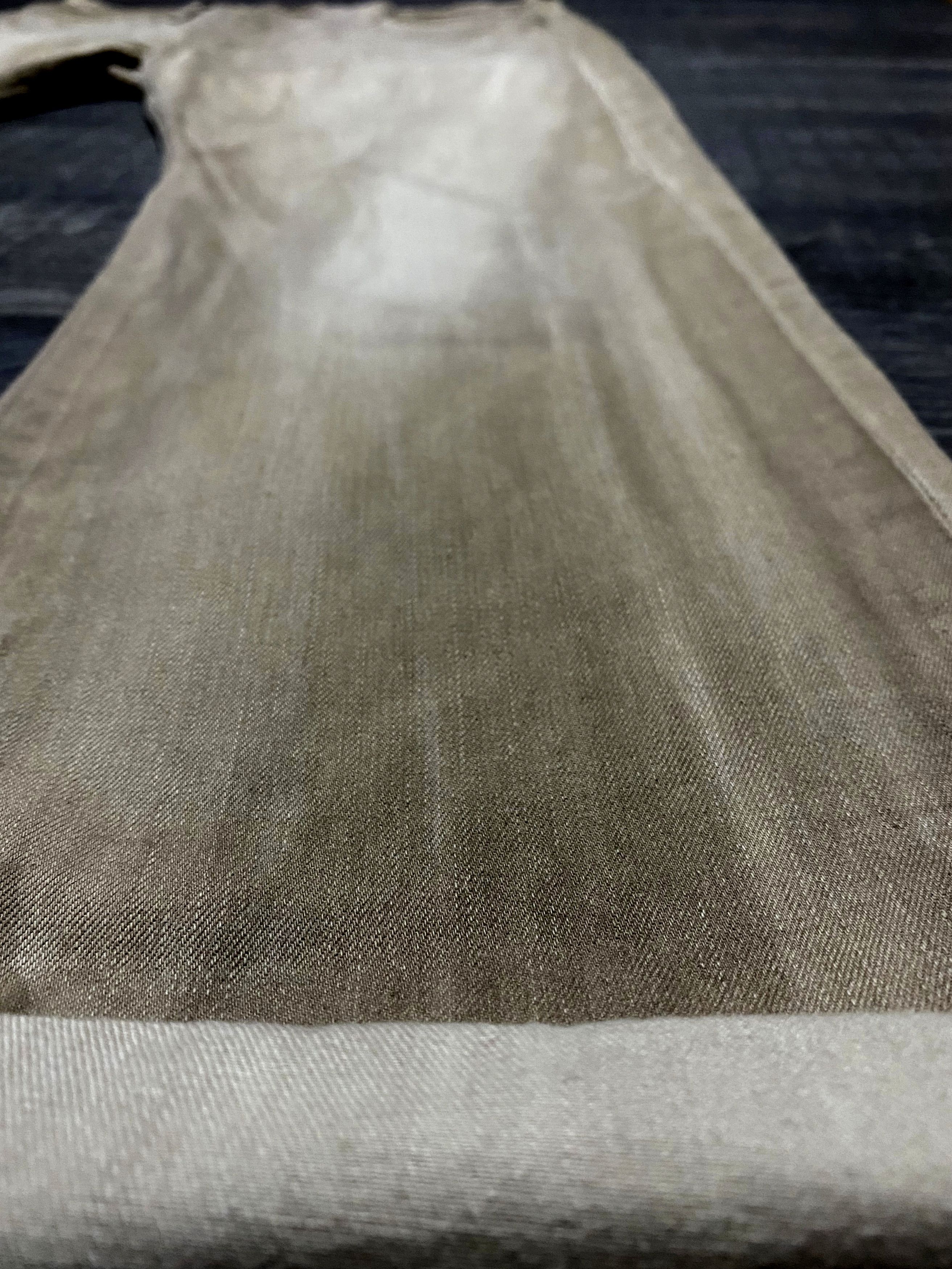 Levi's Vintage Clothing Levi's 501 "Frost Finish” Dyed Painted Beige Jeans Denim Size US 33 - 24 Thumbnail