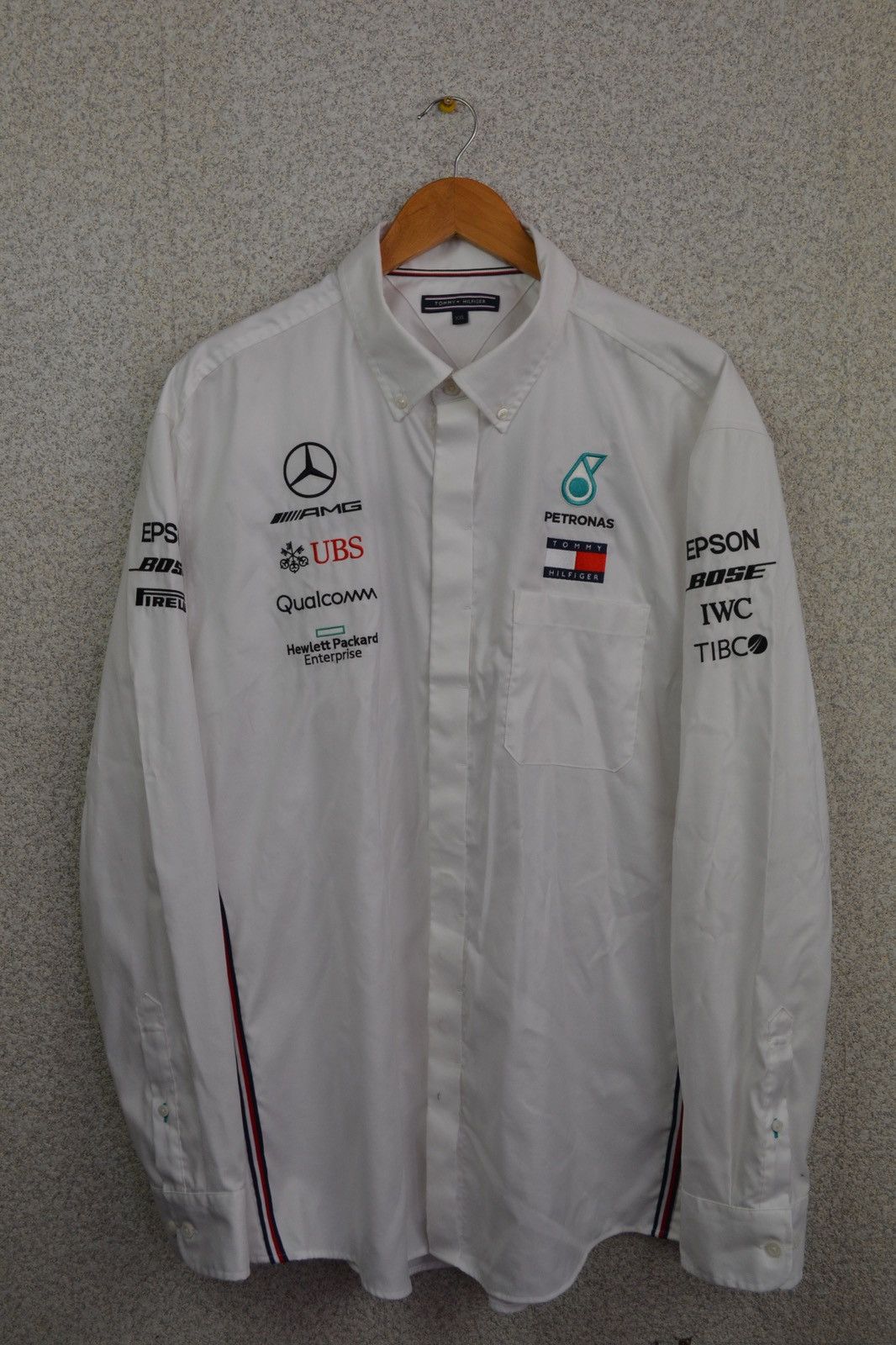 Tommy Hilfiger F1 Tommy Hilfiger AMG Petronas shirt long sleeve button ...