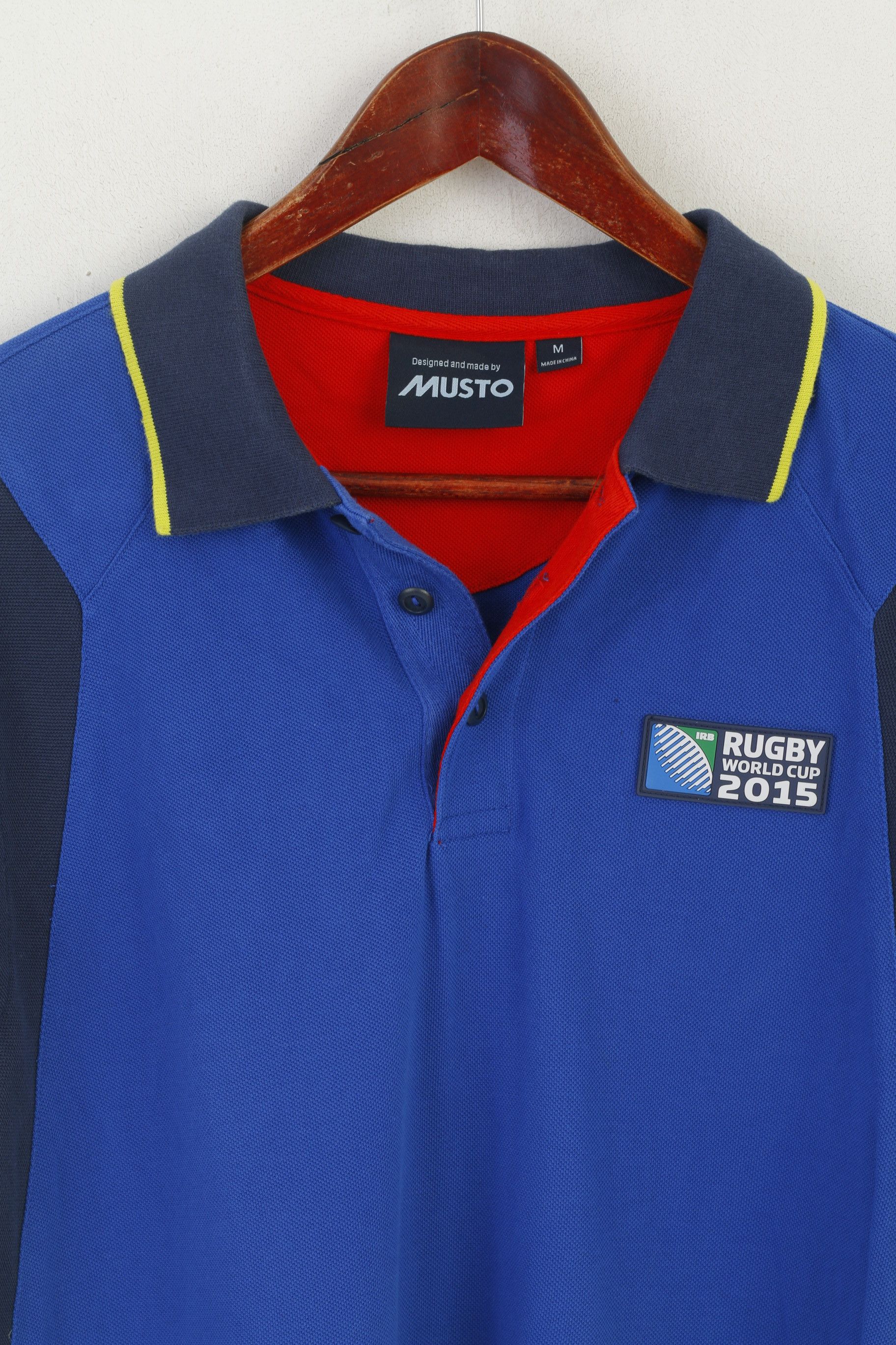Musto Musto Men M Polo Shirt Blue Cotton IRB Rugby World Top 5991 Size US M / EU 48-50 / 2 - 2 Thumbnail