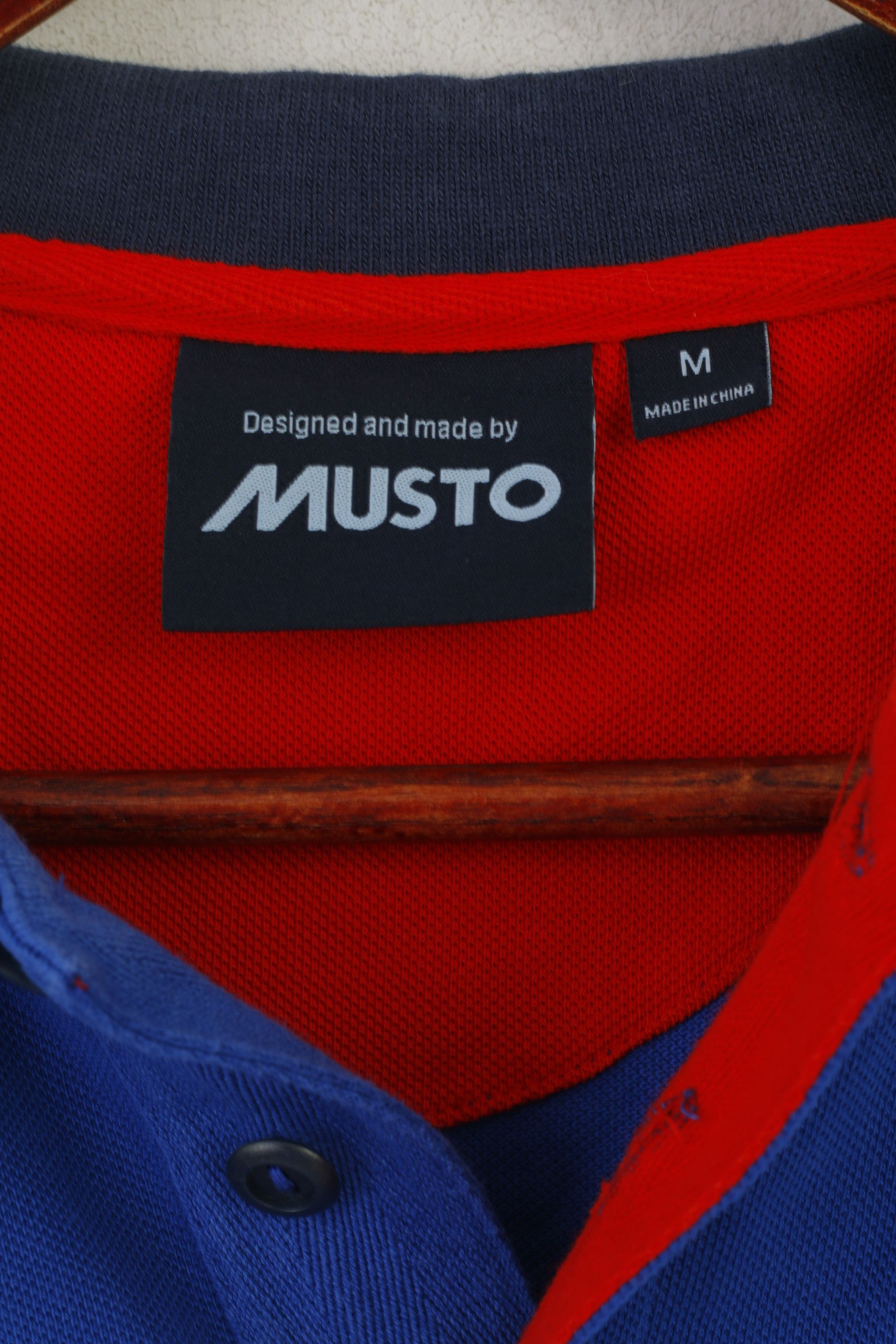 Musto Musto Men M Polo Shirt Blue Cotton IRB Rugby World Top 5991 Size US M / EU 48-50 / 2 - 4 Thumbnail