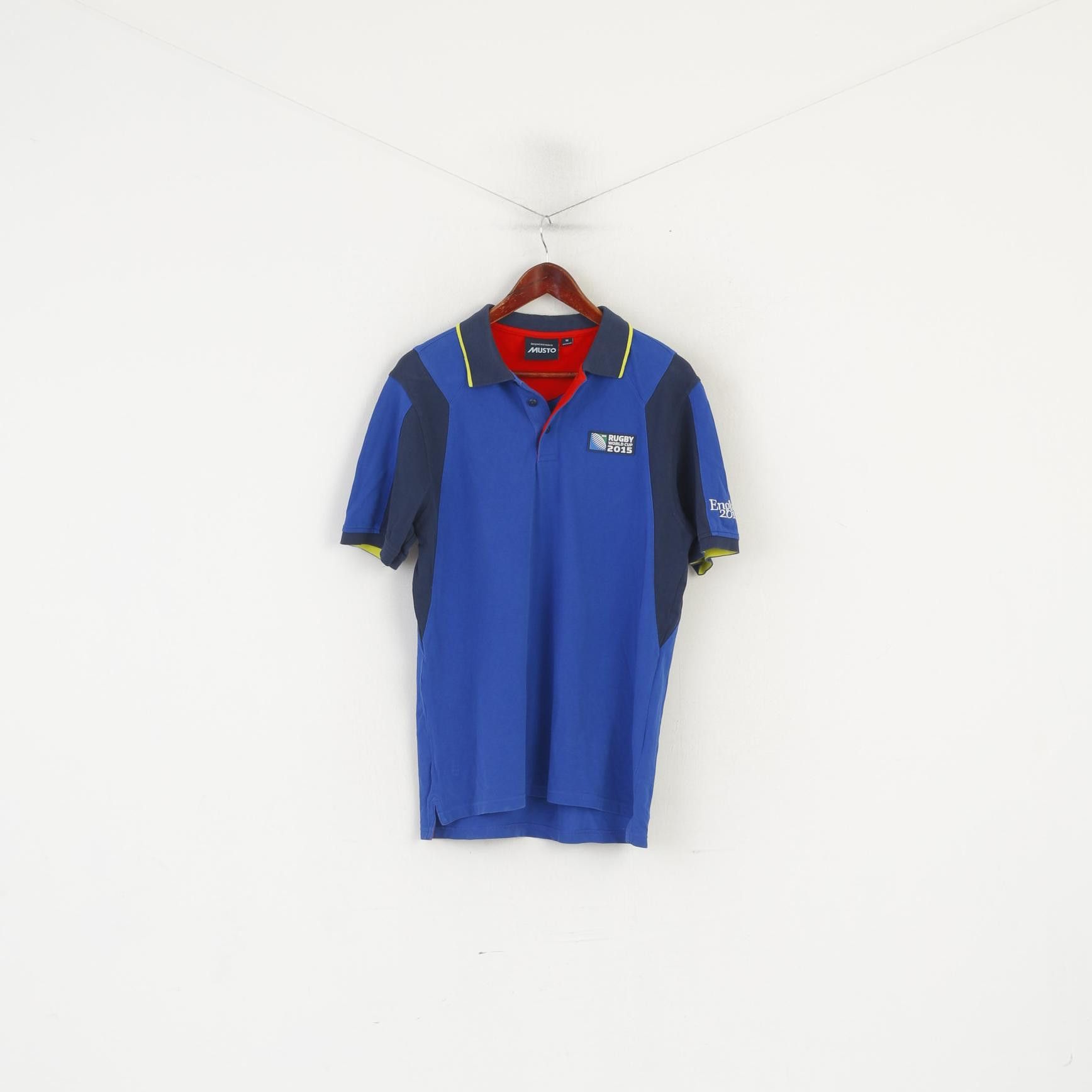 Musto Musto Men M Polo Shirt Blue Cotton IRB Rugby World Top 5991 Size US M / EU 48-50 / 2 - 1 Thumbnail