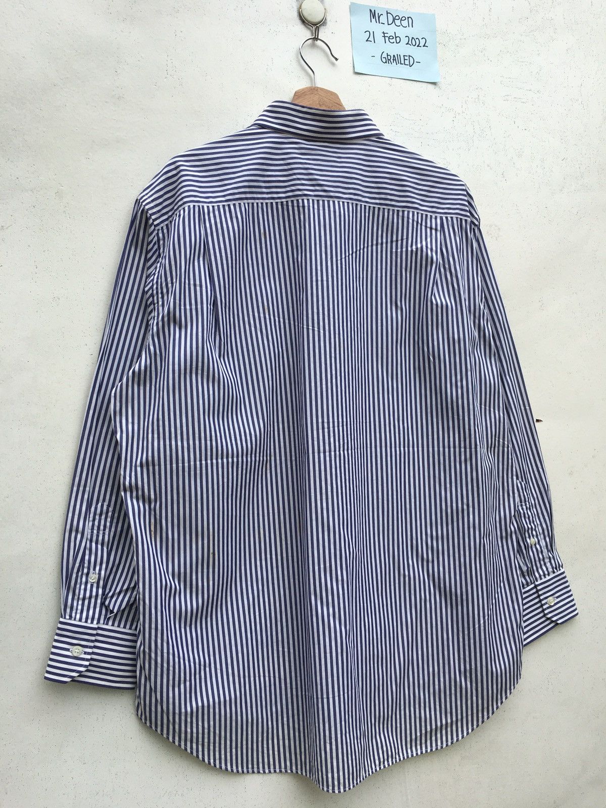 Lanvin Vintage Lanvin Stripes Long sleeve Collar Shirt Size US L / EU 52-54 / 3 - 14 Thumbnail
