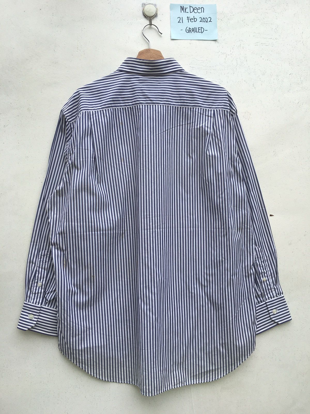 Lanvin Vintage Lanvin Stripes Long sleeve Collar Shirt Size US L / EU 52-54 / 3 - 13 Thumbnail