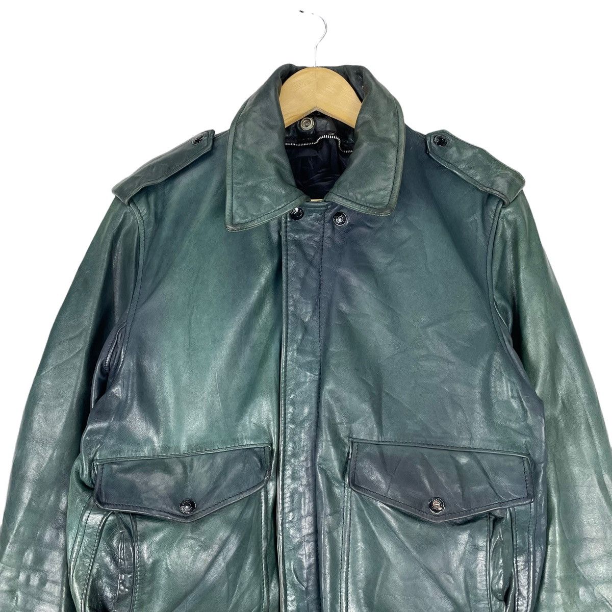 Schott A2 NAKED COWHIDE LEATHER BOMBER Size US M / EU 48-50 / 2 - 2 Thumbnail