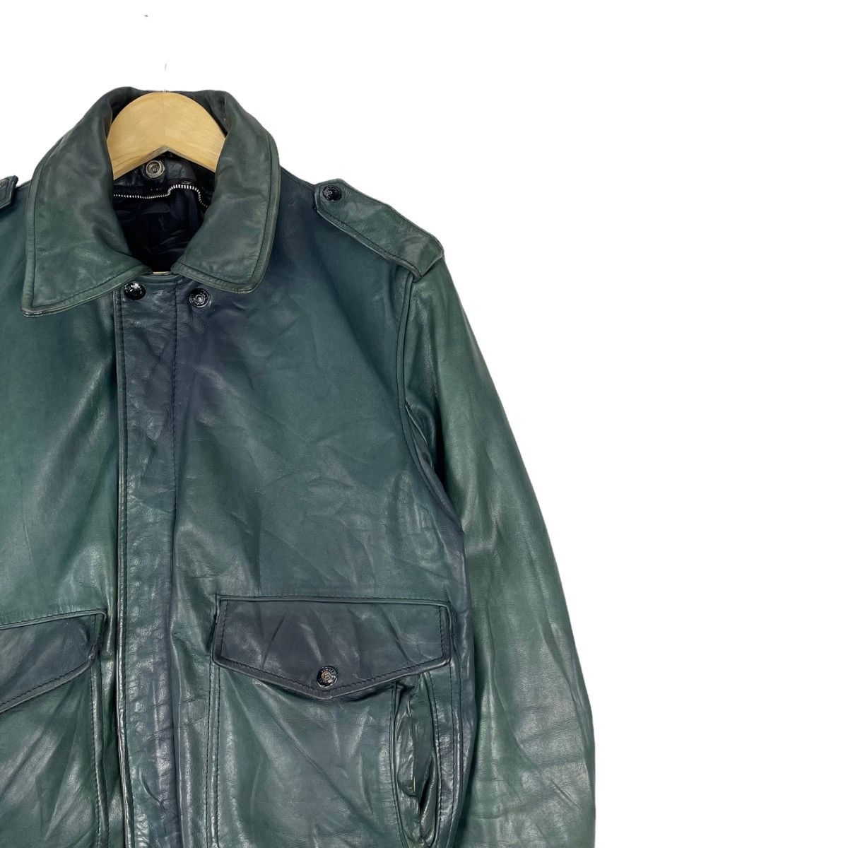 Schott A2 NAKED COWHIDE LEATHER BOMBER Size US M / EU 48-50 / 2 - 3 Thumbnail