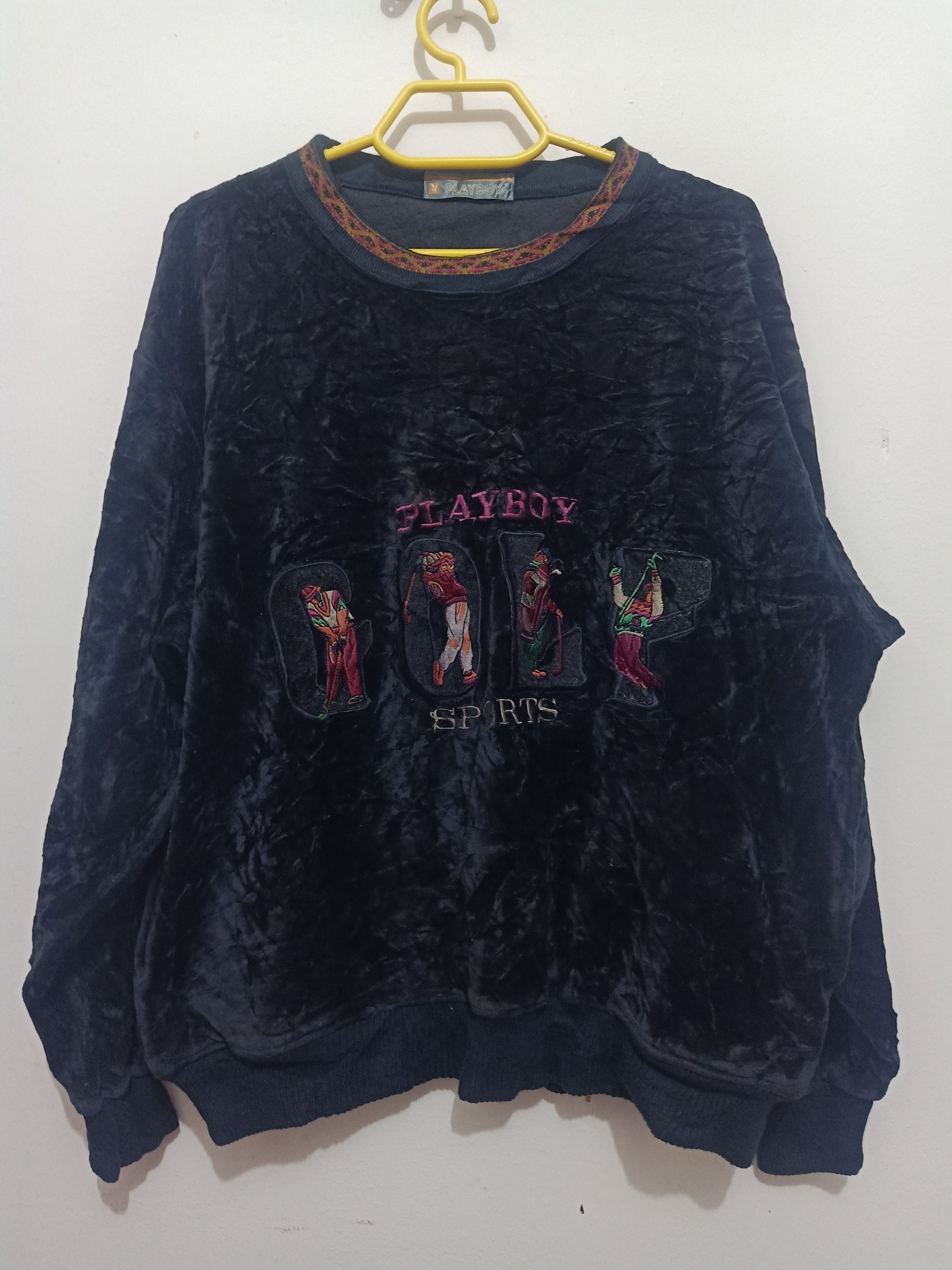 Playboy Rare Vtg Playboy & Rabbit Head Sports Golf Sweatshirt Size US XL / EU 56 / 4 - 1 Thumbnail