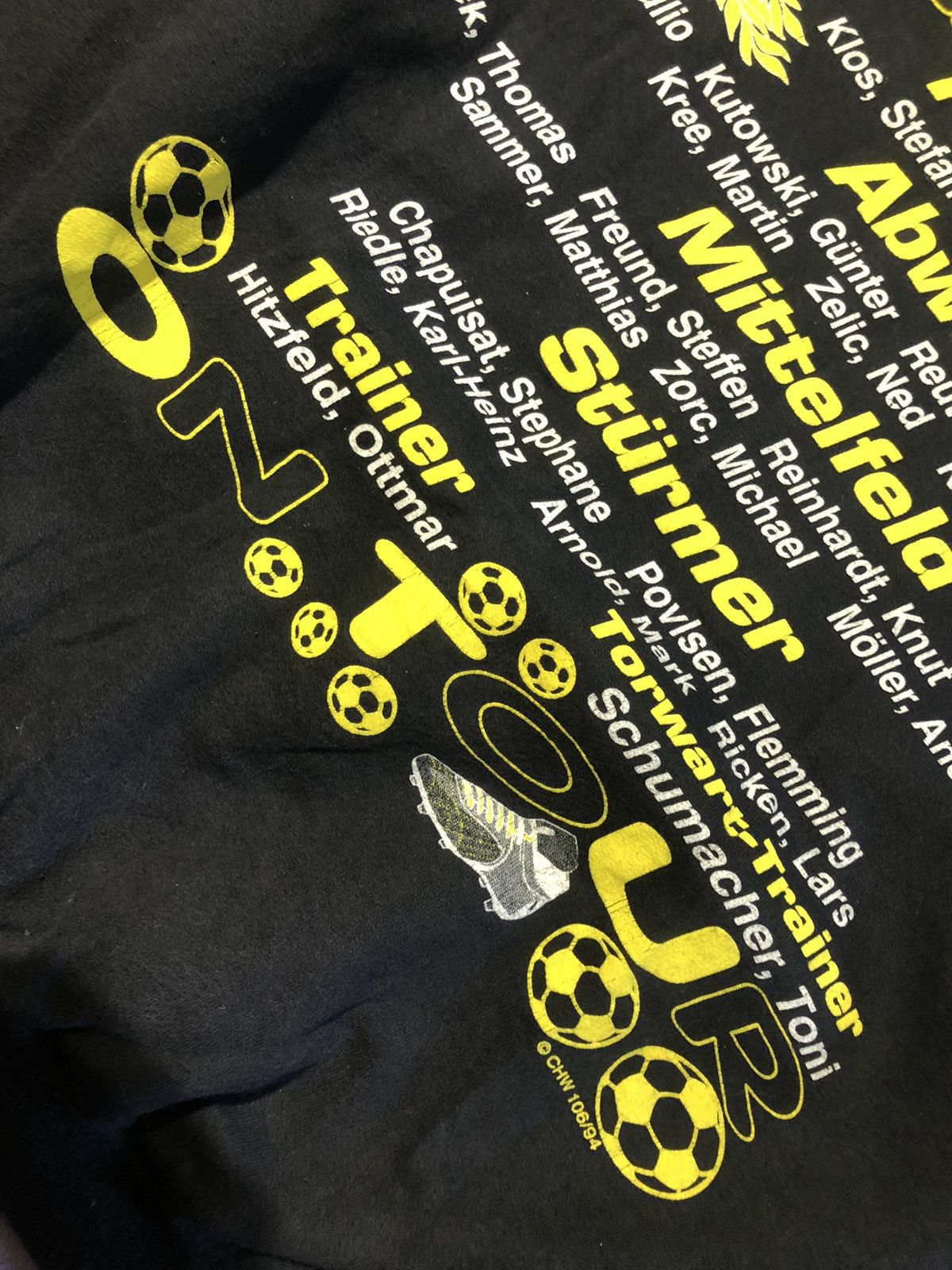 Vintage Vintage Borussia Dortmund Football Sweatshirt 1994 Soccer Size US S / EU 44-46 / 1 - 12 Thumbnail