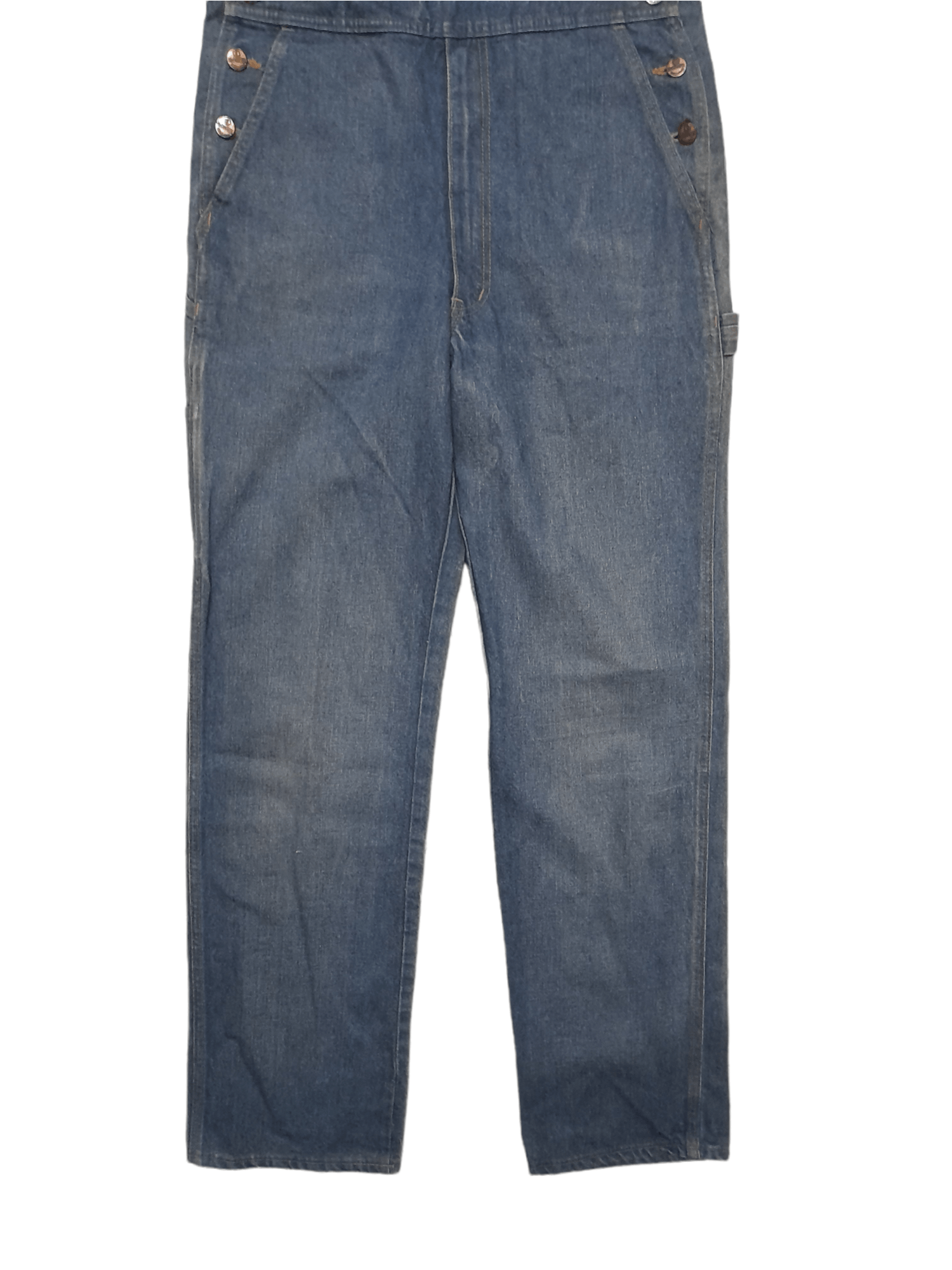 Japanese Brand × Vintage 90s McCampbell Overalls Denim (E203) waist 30 Size US 30 / EU 46 - 2 Thumbnail