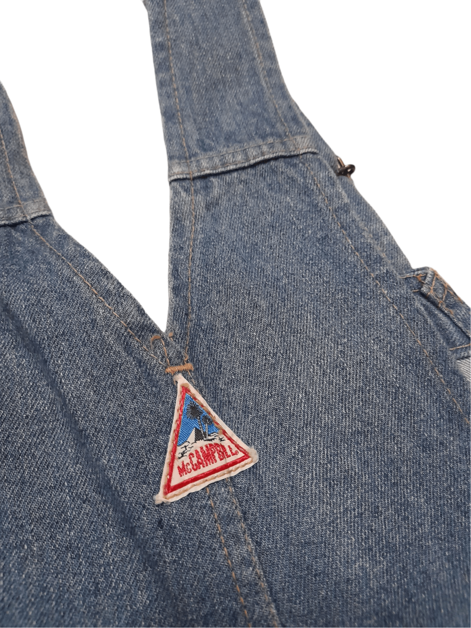 Japanese Brand × Vintage 90s McCampbell Overalls Denim (E203) waist 30 Size US 30 / EU 46 - 8 Thumbnail