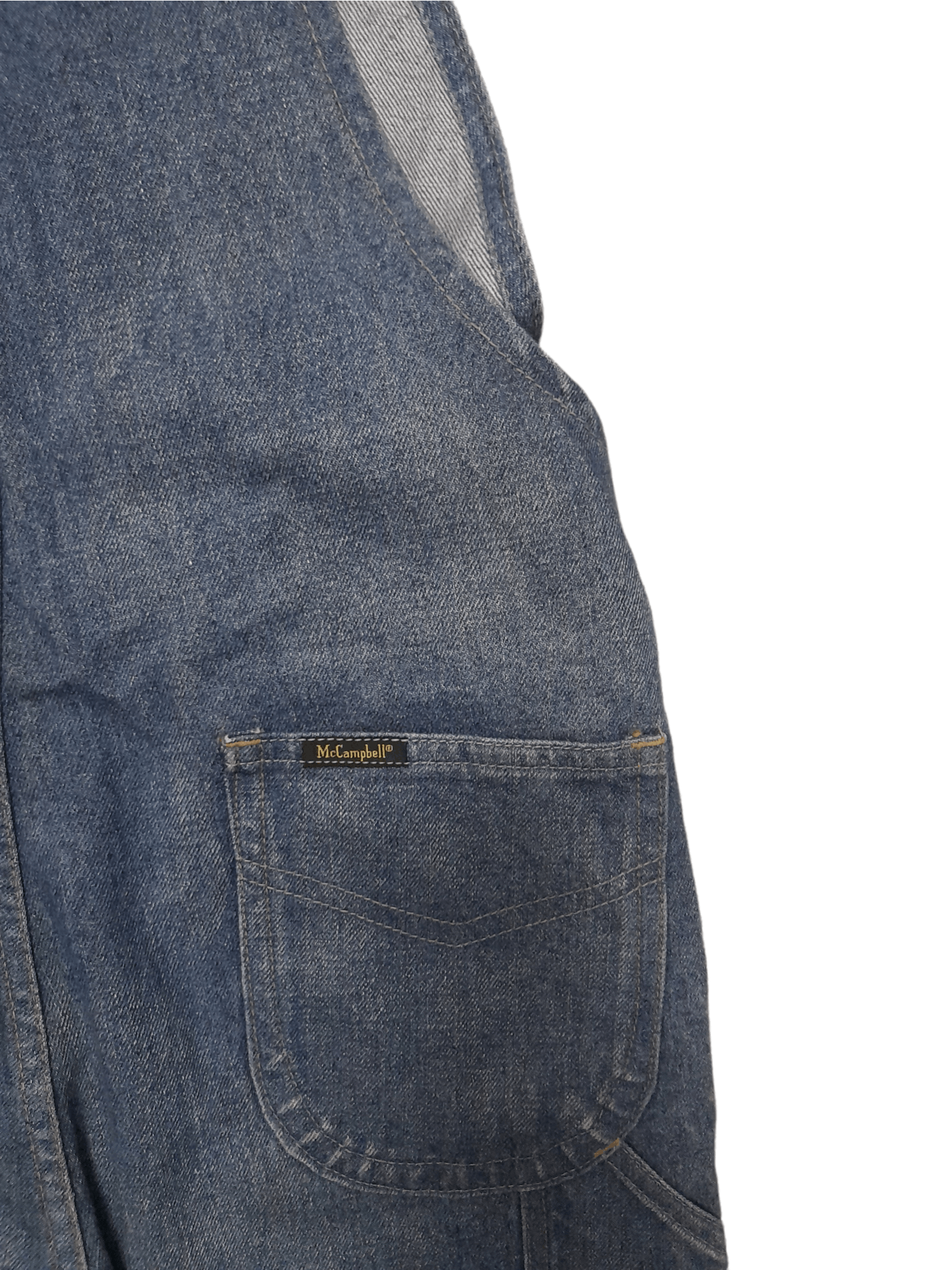 Japanese Brand × Vintage 90s McCampbell Overalls Denim (E203) waist 30 Size US 30 / EU 46 - 7 Thumbnail