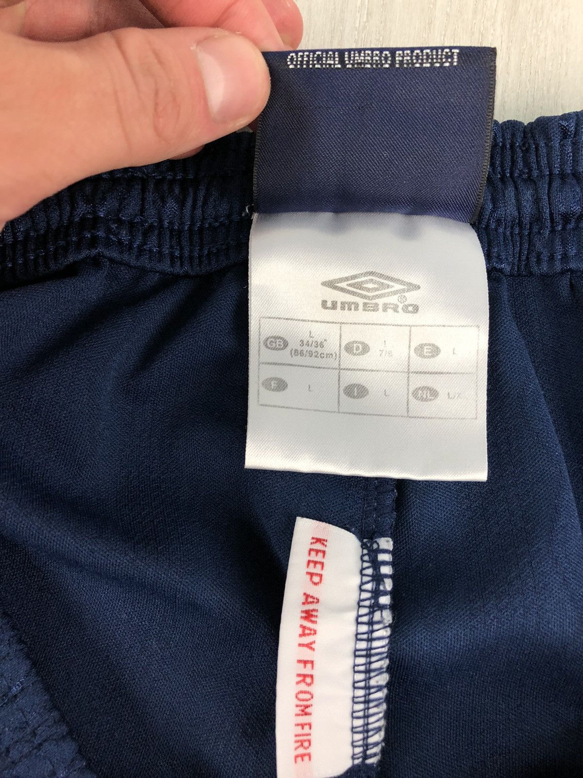 Umbro Umbro Vintage Monogram Shorts Blue Football Size US 33 - 5 Thumbnail
