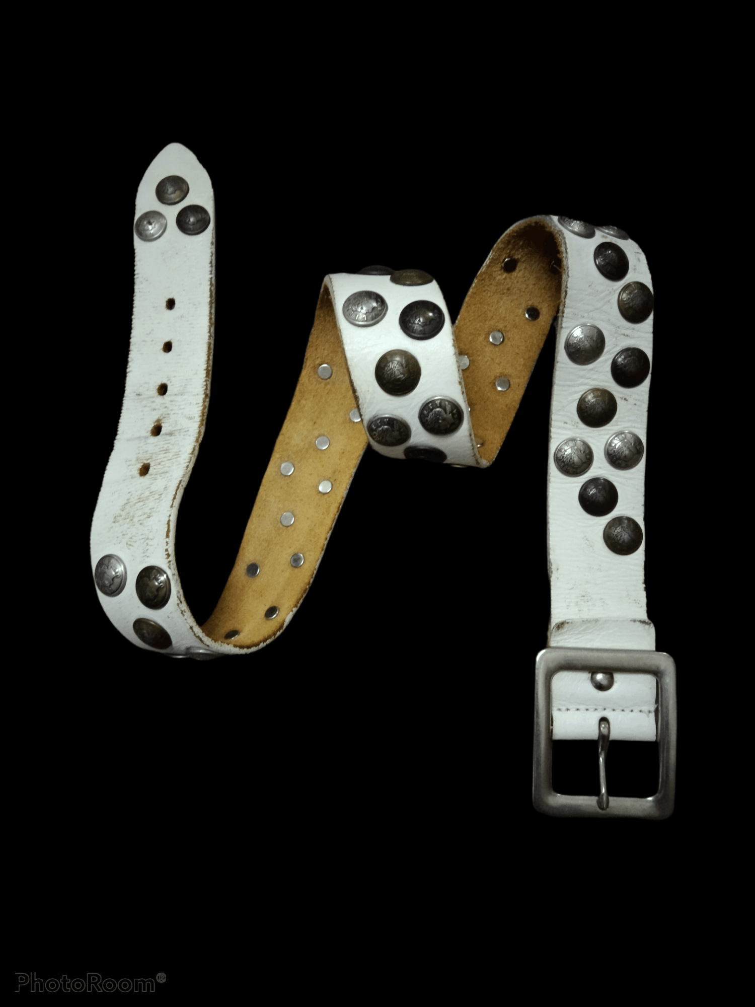 Leather × Liberty LiBERTY USA STUDDED LEATHER BELT Size ONE SIZE - 2 Thumbnail