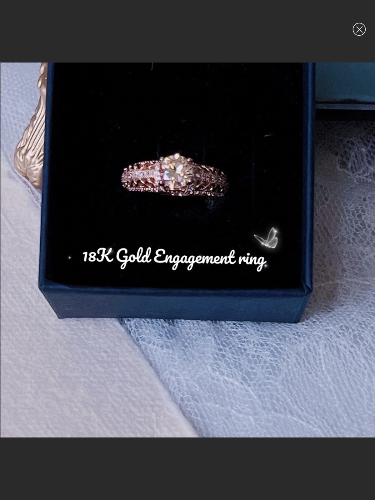 Jewelry 18K GP engagement ring Size ONE SIZE - 1 Thumbnail
