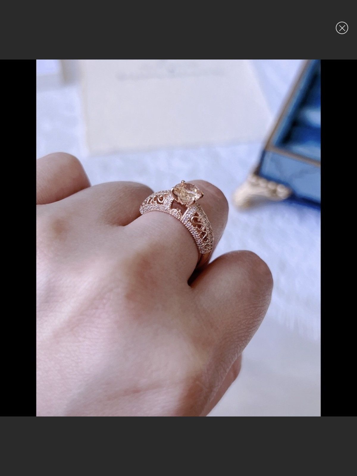 Jewelry 18K GP engagement ring Size ONE SIZE - 6 Thumbnail