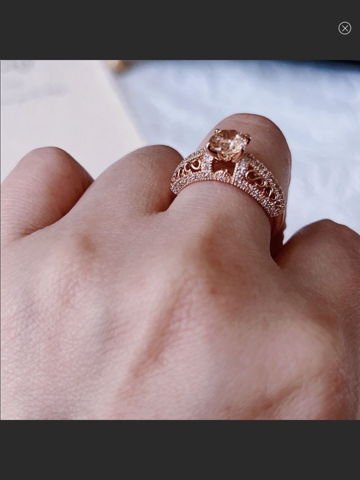 Jewelry 18K GP engagement ring Size ONE SIZE - 3 Thumbnail