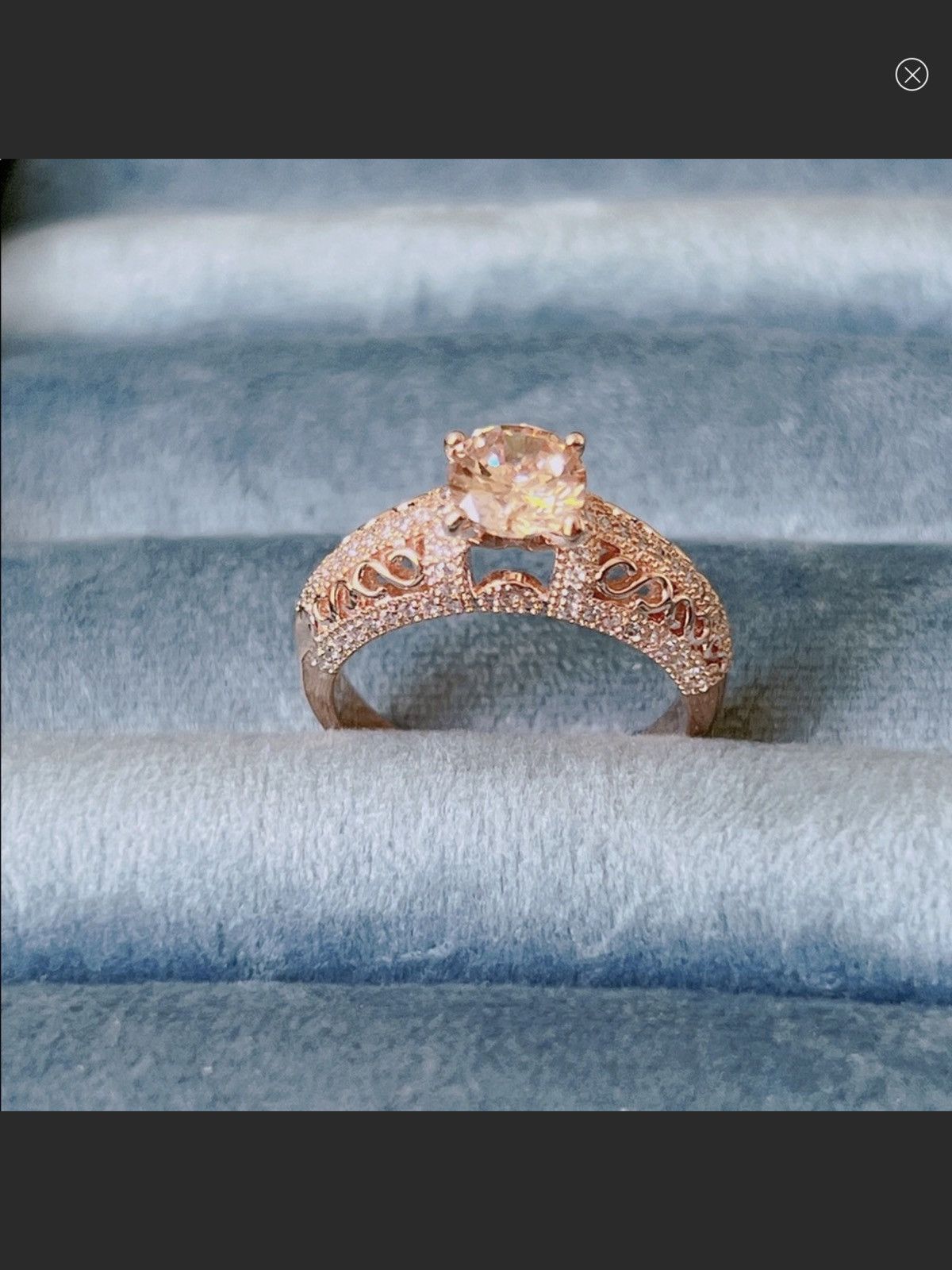 Jewelry 18K GP engagement ring Size ONE SIZE - 4 Thumbnail