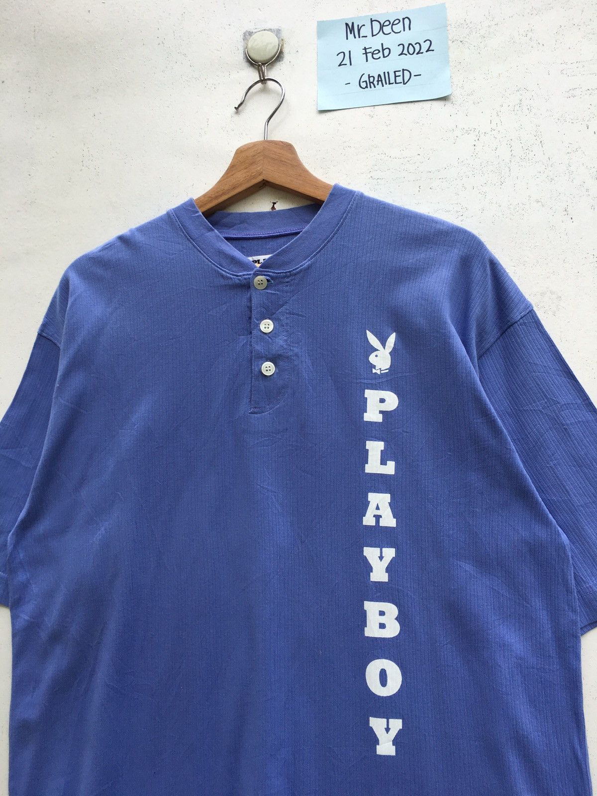 Playboy Rare Vintage 90s Playboy Spellout Tshirt Size US L / EU 52-54 / 3 - 6 Thumbnail