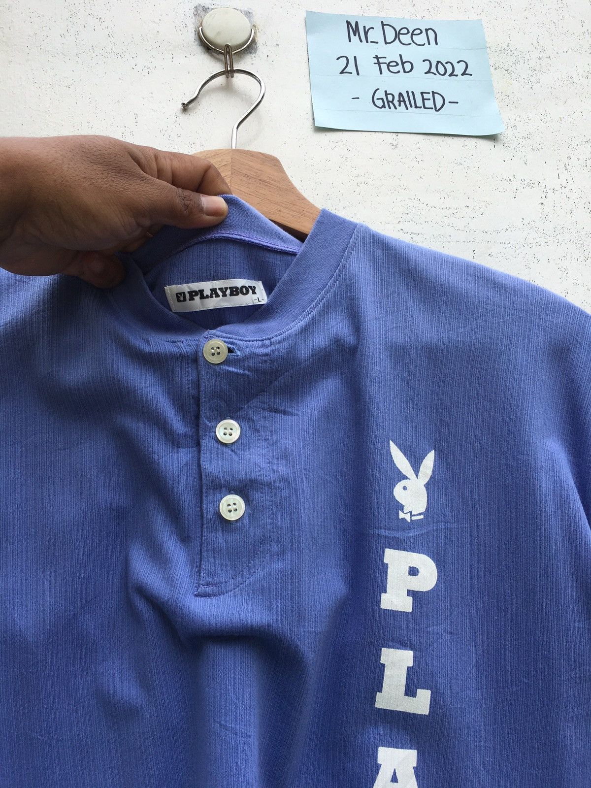 Playboy Rare Vintage 90s Playboy Spellout Tshirt Size US L / EU 52-54 / 3 - 7 Thumbnail