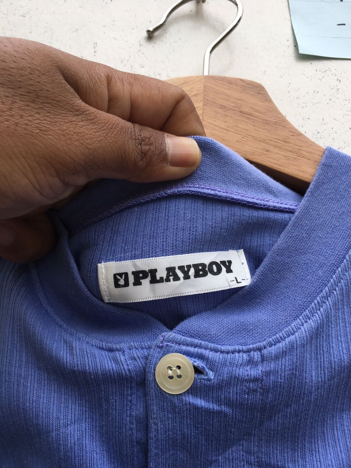 Playboy Rare Vintage 90s Playboy Spellout Tshirt Size US L / EU 52-54 / 3 - 8 Thumbnail