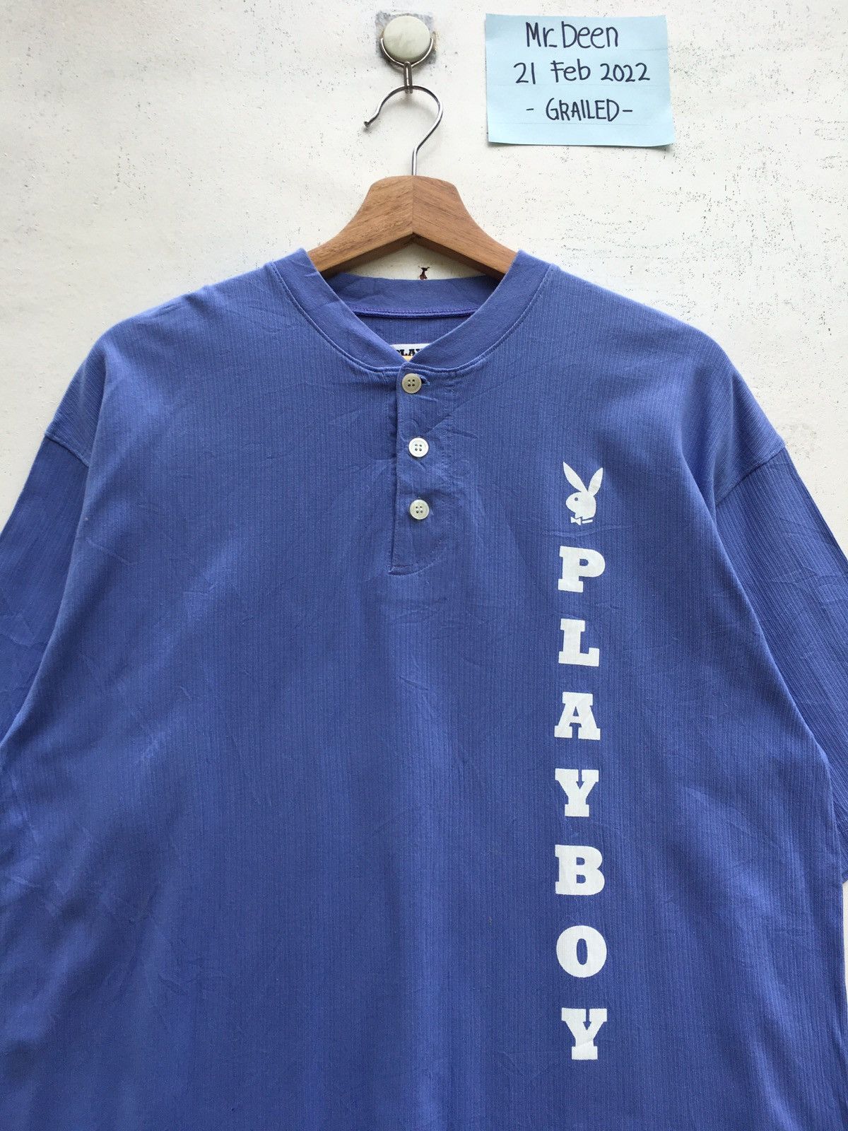 Playboy Rare Vintage 90s Playboy Spellout Tshirt Size US L / EU 52-54 / 3 - 1 Thumbnail