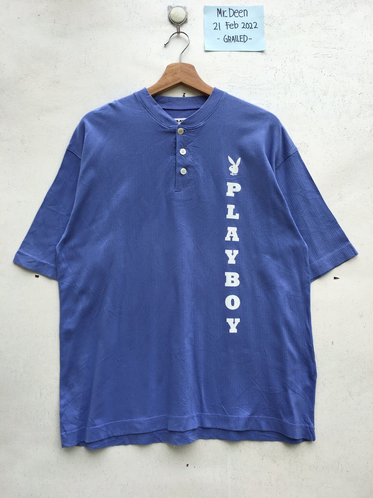 Playboy Rare Vintage 90s Playboy Spellout Tshirt Size US L / EU 52-54 / 3 - 2 Thumbnail