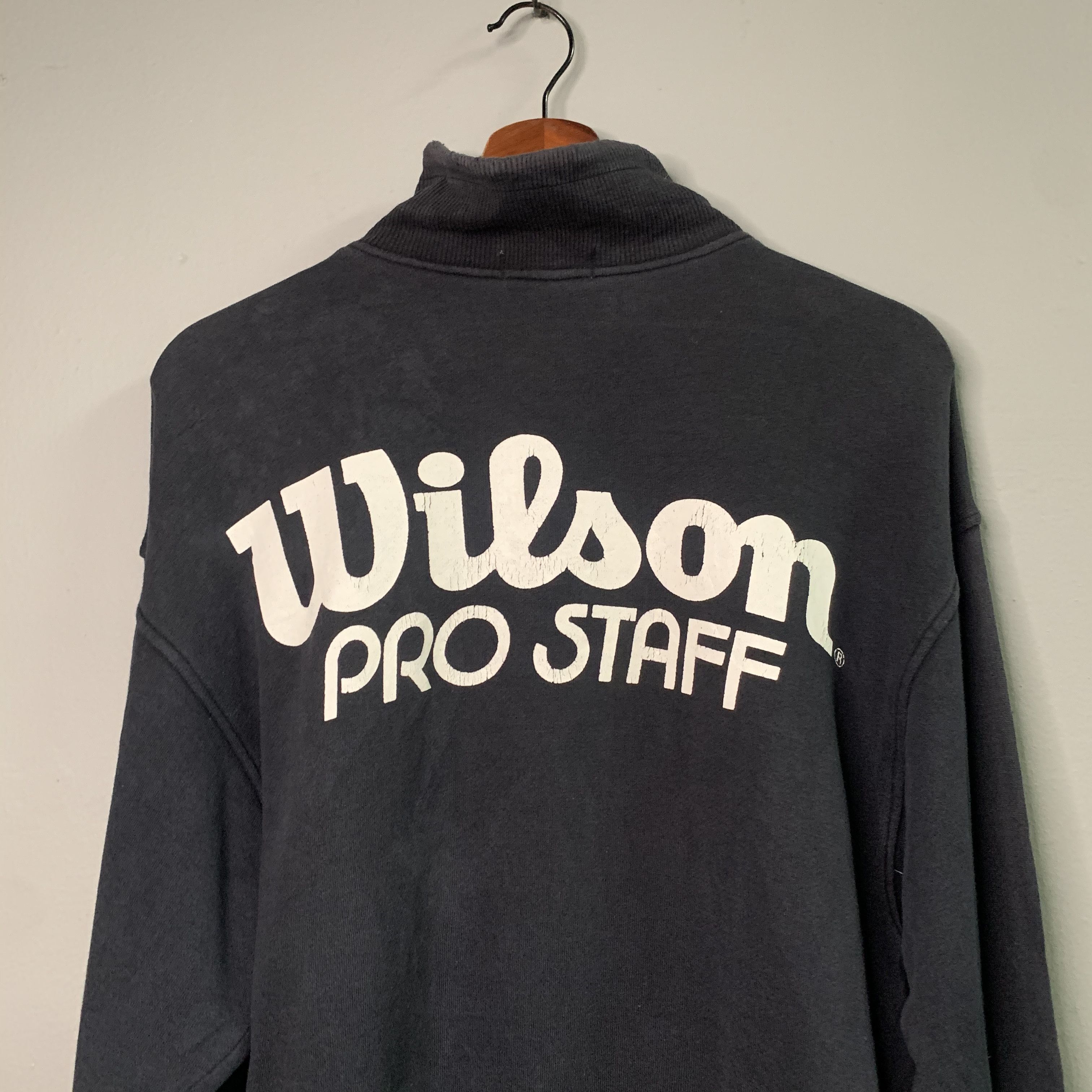 Sports Specialties 1990’s Vintage Wilson Pro Staff QuarterZip Sweater Pullover Size US S / EU 44-46 / 1 - 8 Thumbnail