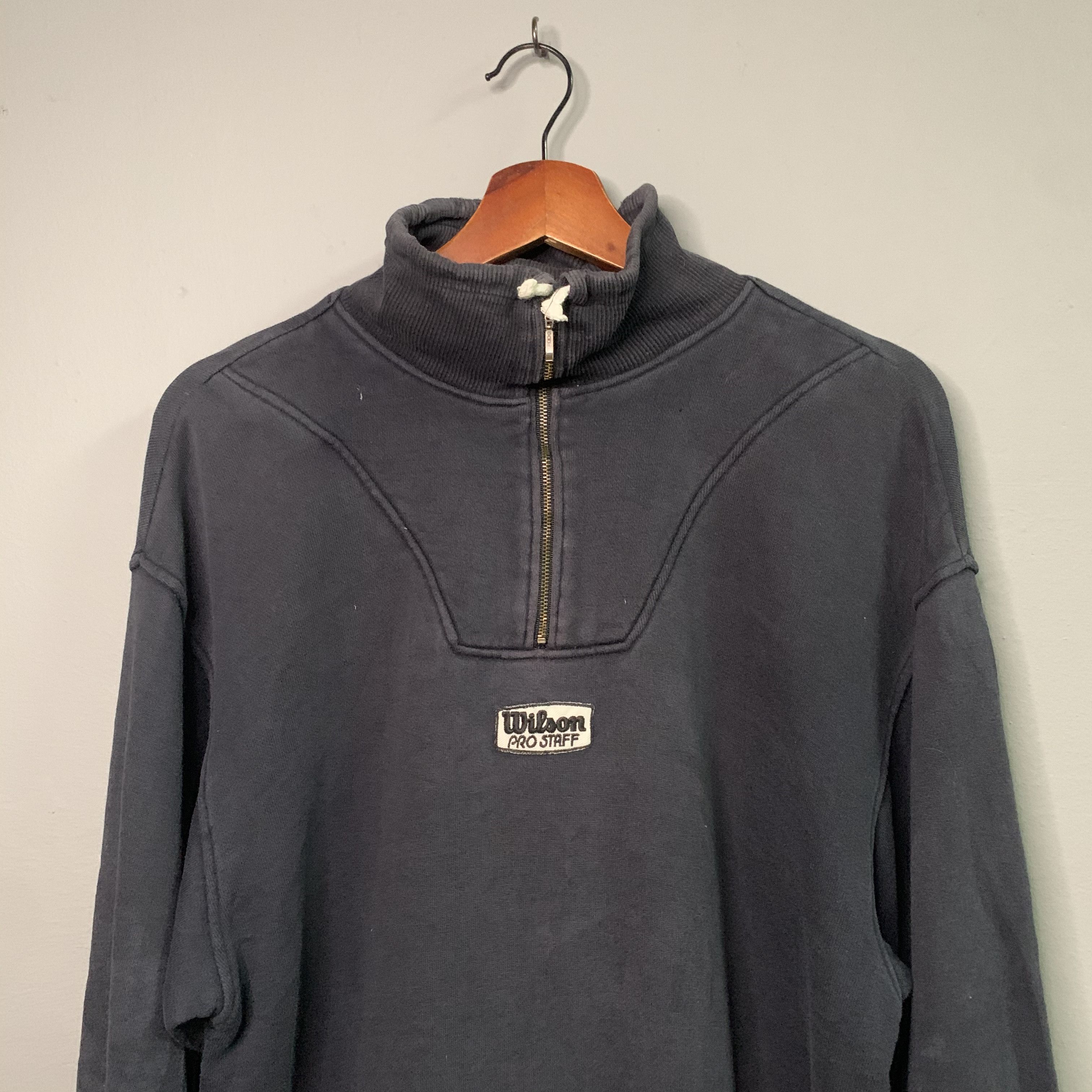 Sports Specialties 1990’s Vintage Wilson Pro Staff QuarterZip Sweater Pullover Size US S / EU 44-46 / 1 - 2 Thumbnail