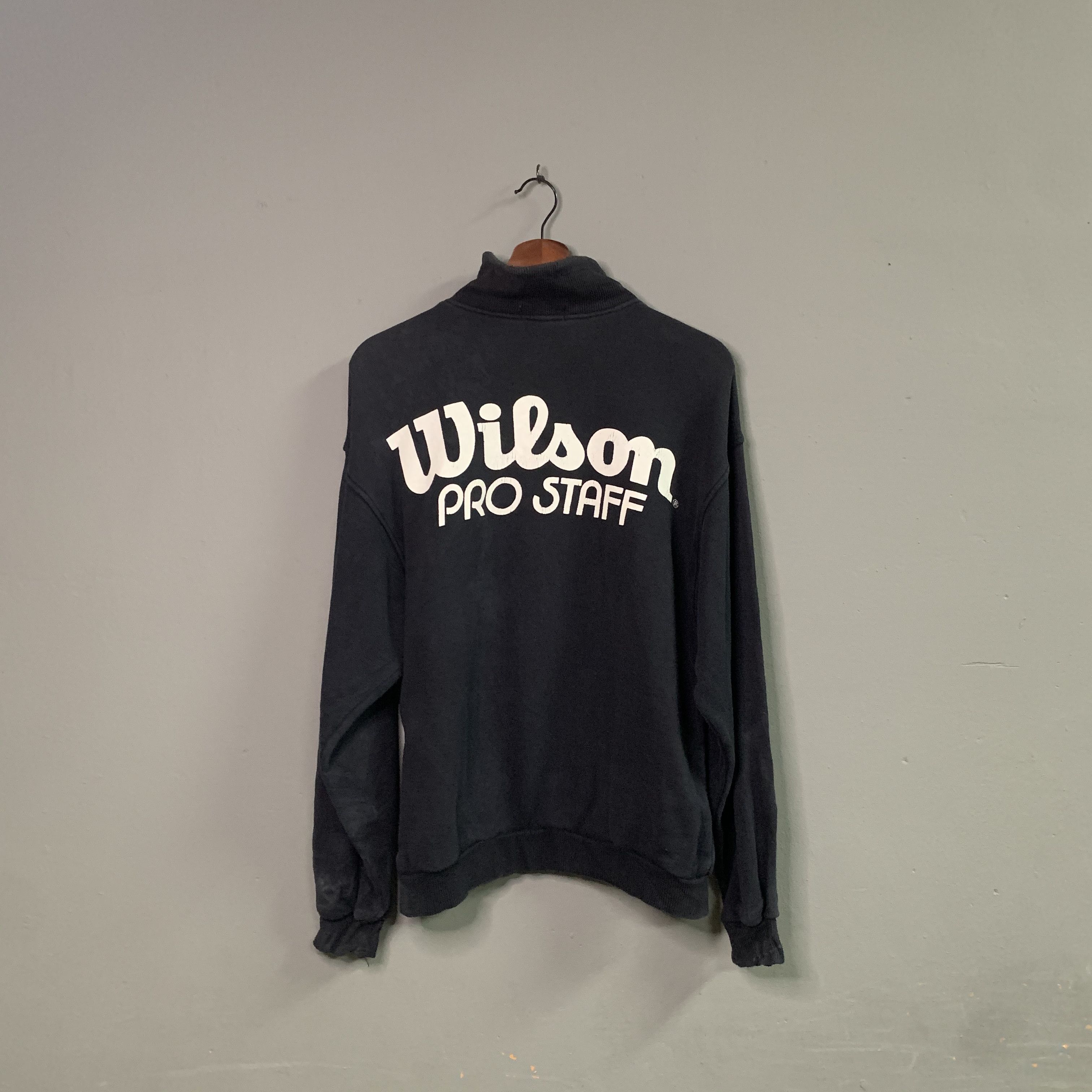 Sports Specialties 1990’s Vintage Wilson Pro Staff QuarterZip Sweater Pullover Size US S / EU 44-46 / 1 - 1 Thumbnail