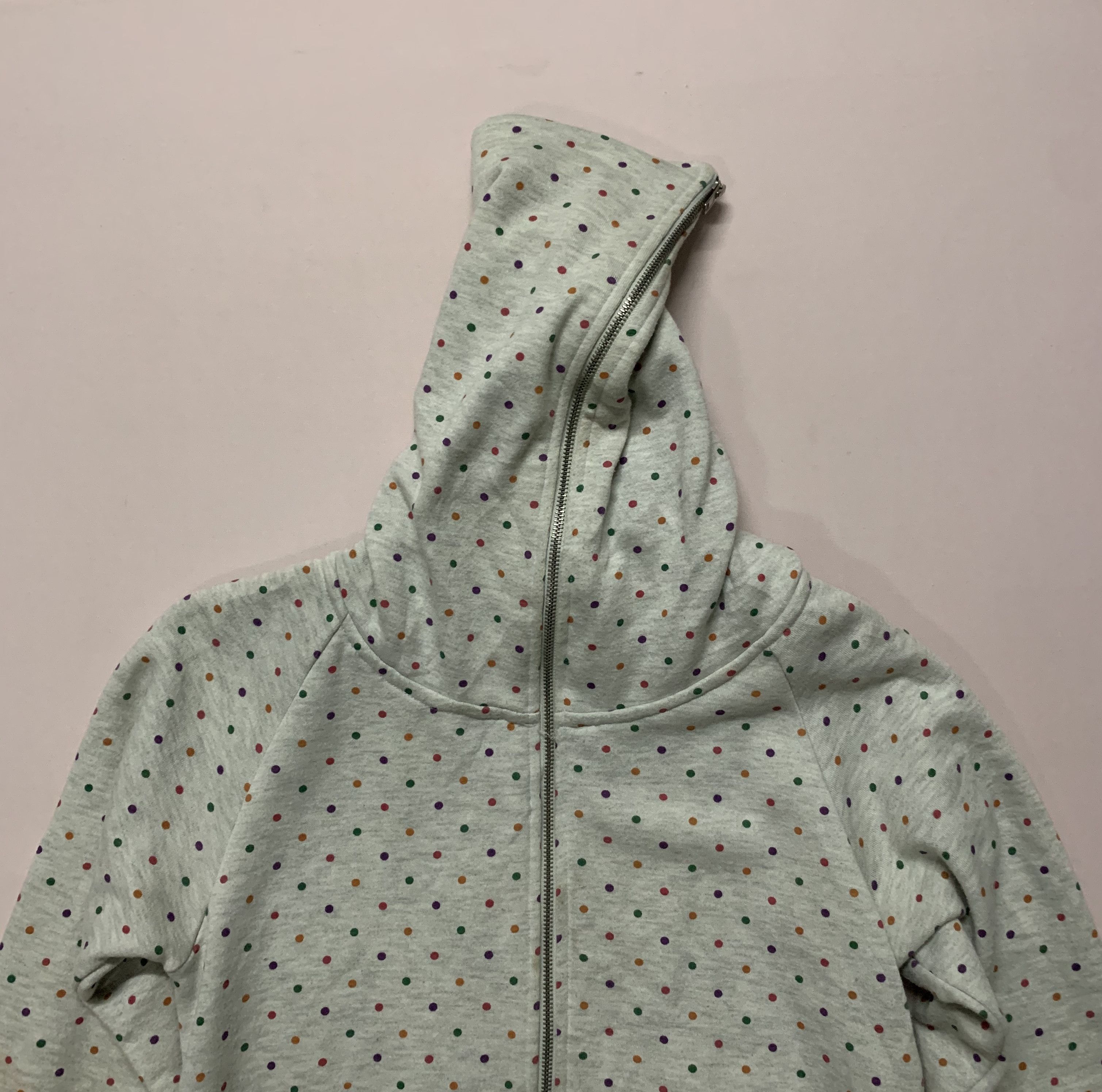 Japanese Brand Vintage Up Smile Brand Polkadot Full Zip Hooded Sweatshirt Size US M / EU 48-50 / 2 - 6 Thumbnail