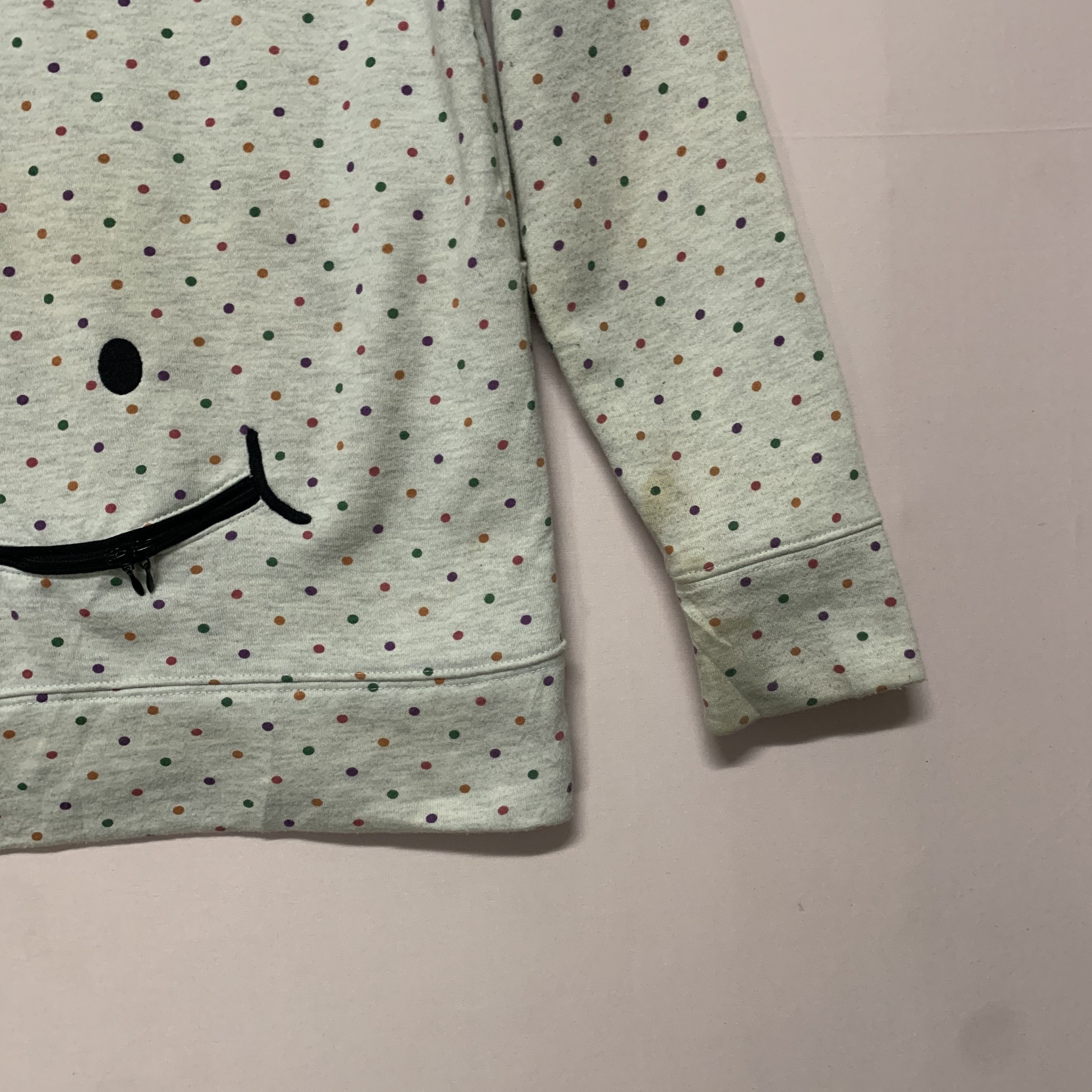 Japanese Brand Vintage Up Smile Brand Polkadot Full Zip Hooded Sweatshirt Size US M / EU 48-50 / 2 - 13 Thumbnail