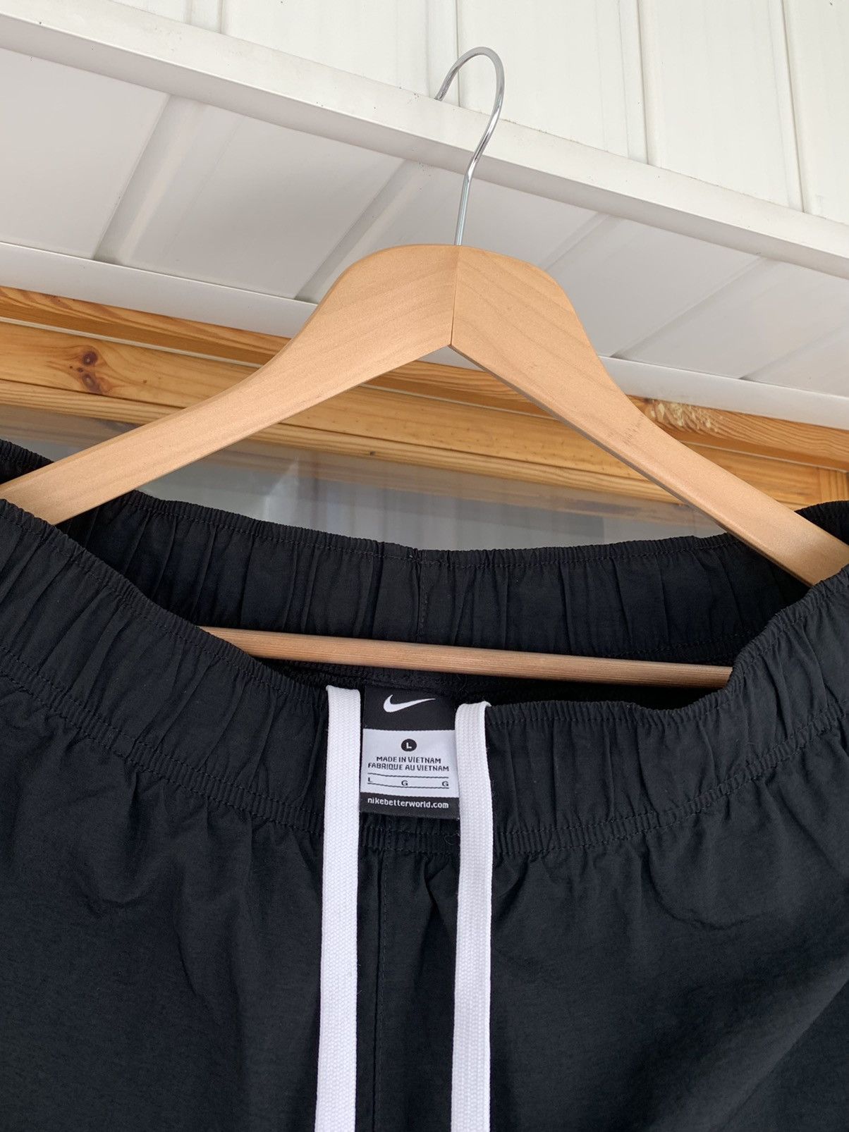 Nike × Vintage Nike Vintage y2k Nylon Pants Black Mens Size L Size US 34 / EU 50 - 4 Thumbnail