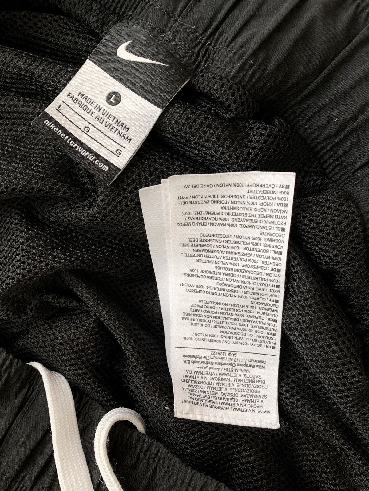 Nike × Vintage Nike Vintage y2k Nylon Pants Black Mens Size L Size US 34 / EU 50 - 5 Thumbnail