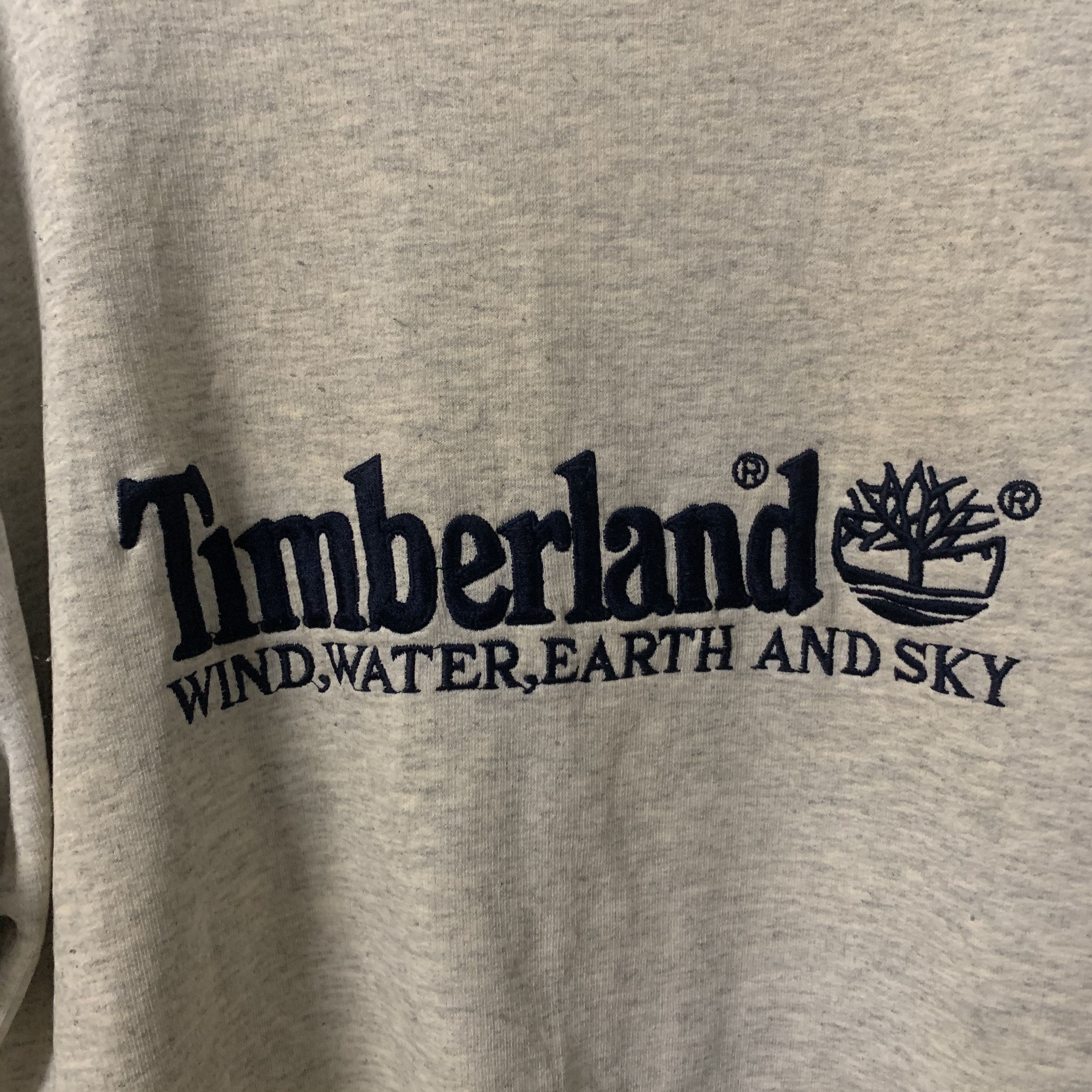 Timberland Vintage Timberland Spell Out Embroidery Crewneck Sweater Size US L / EU 52-54 / 3 - 3 Thumbnail
