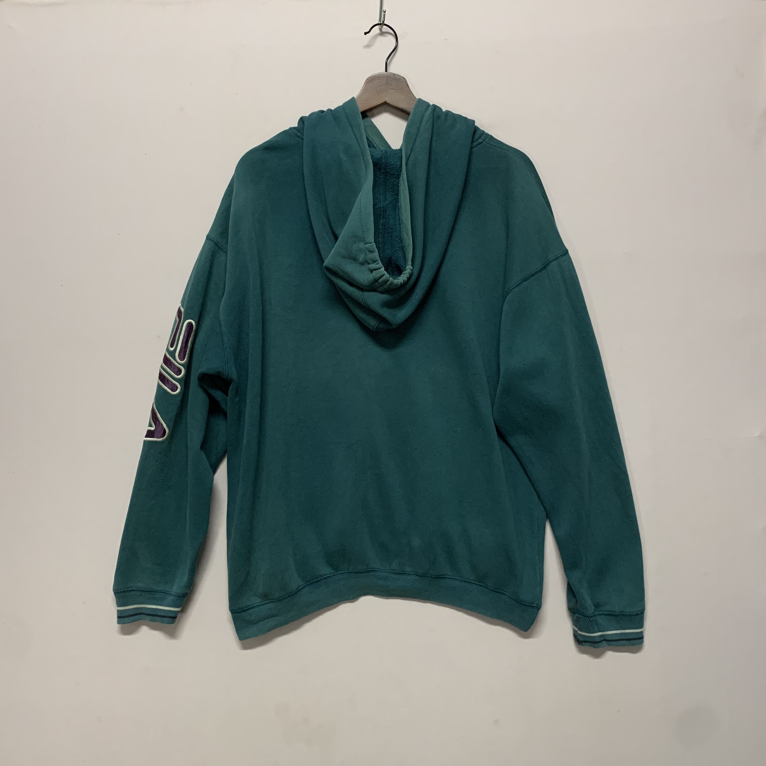 Fila 1990’s Vintage Fila Spell Out Hooded Sweater Sweatshirt Size US L / EU 52-54 / 3 - 9 Thumbnail