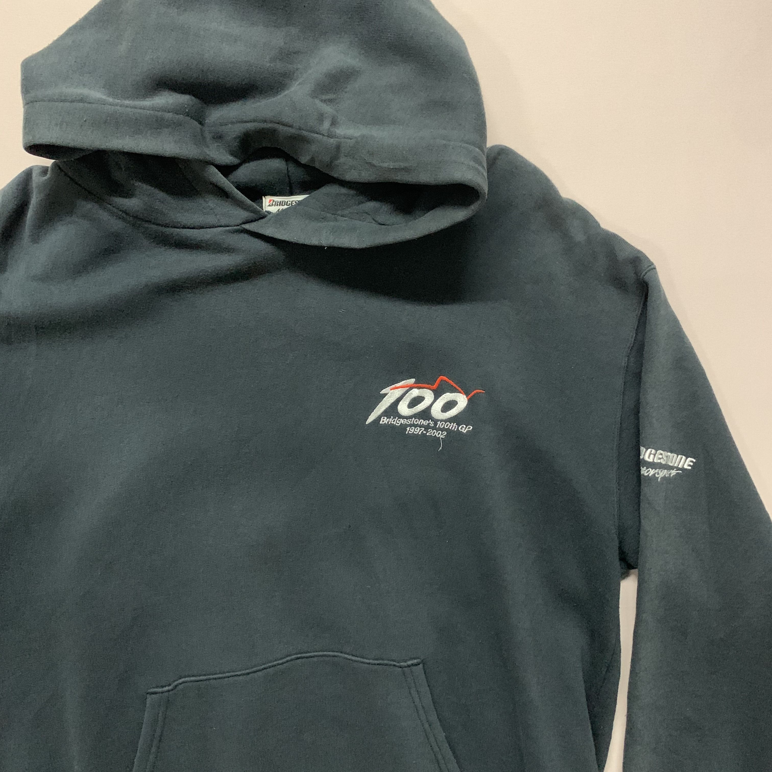Sports Specialties Vintage Bridgestone Motorsports Hooded Racing Sweatshirt Size US L / EU 52-54 / 3 - 4 Thumbnail