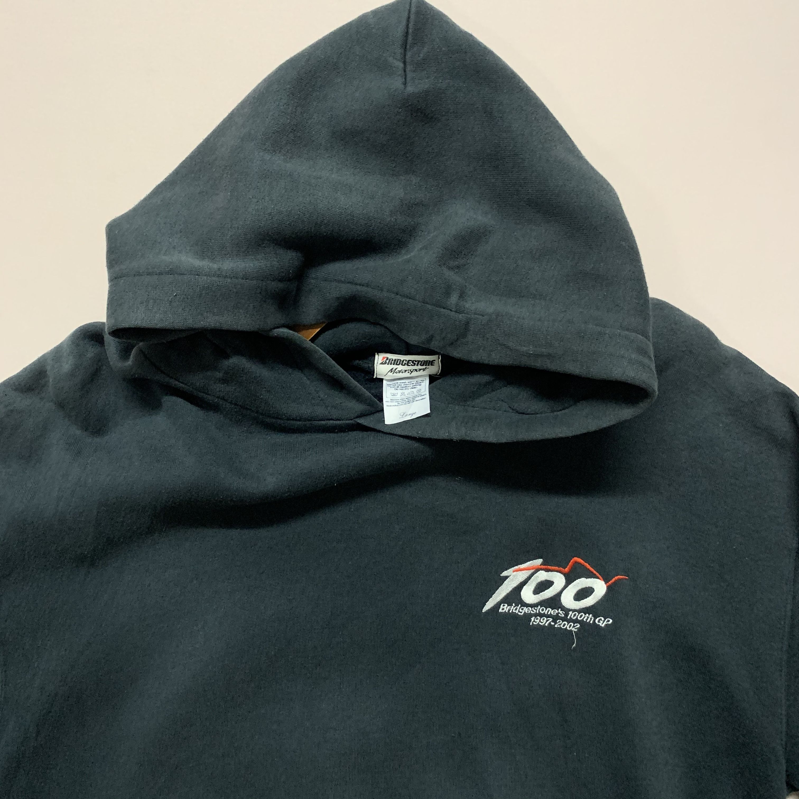 Sports Specialties Vintage Bridgestone Motorsports Hooded Racing Sweatshirt Size US L / EU 52-54 / 3 - 6 Thumbnail