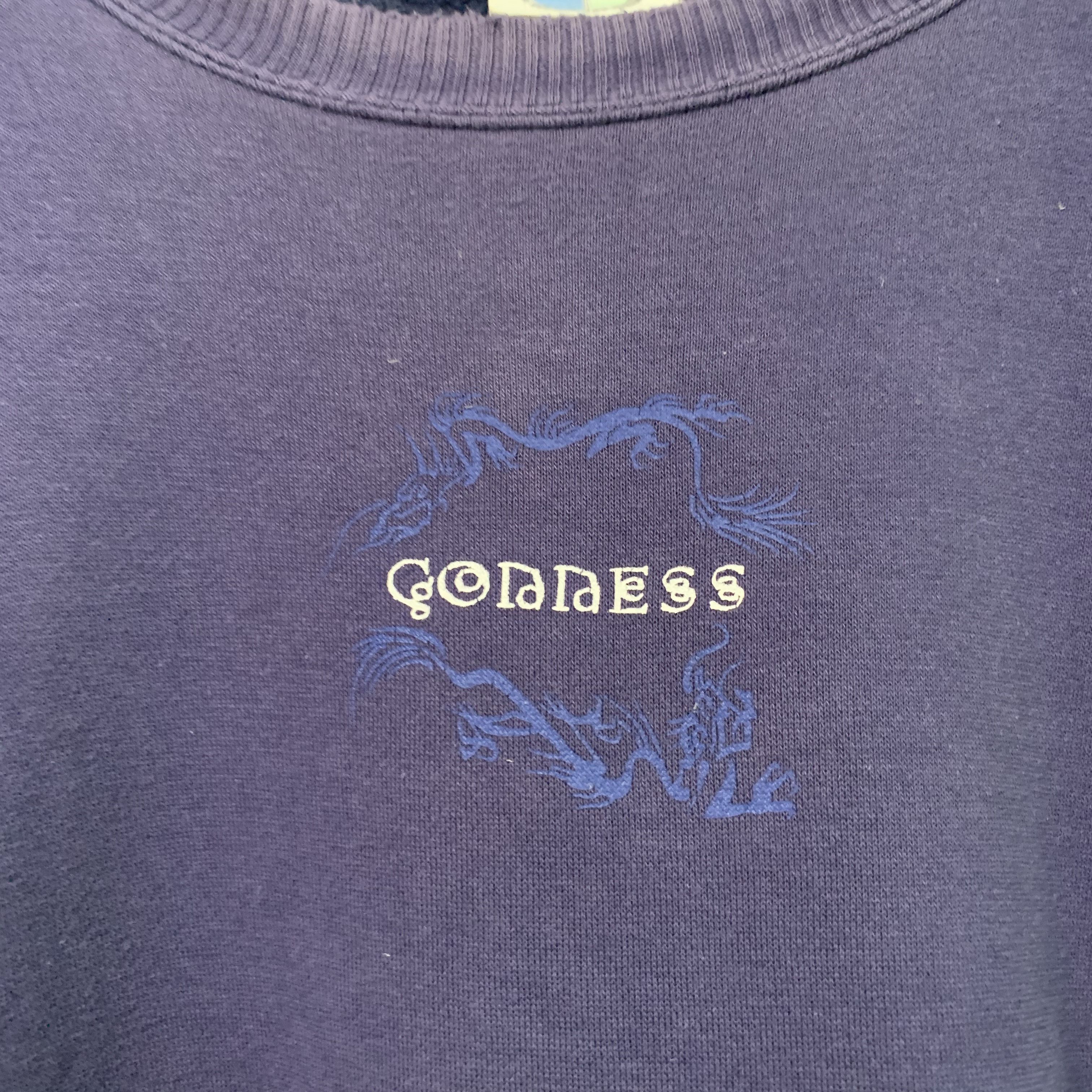 Japanese Brand Vintage Gonness Navy Blue Crewneck Faded Sweater Sweatshirt Size US M / EU 48-50 / 2 - 3 Thumbnail