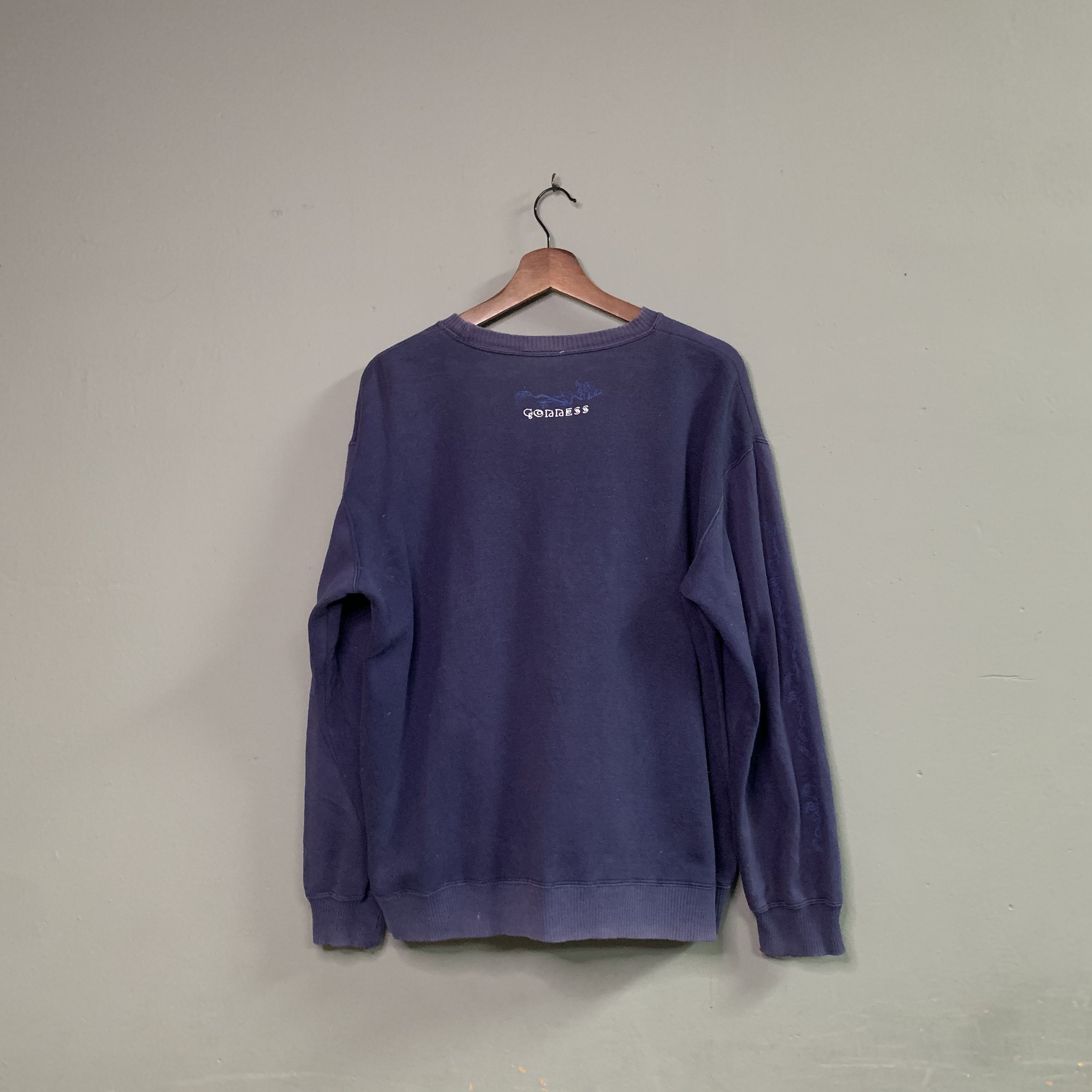 Japanese Brand Vintage Gonness Navy Blue Crewneck Faded Sweater Sweatshirt Size US M / EU 48-50 / 2 - 12 Thumbnail