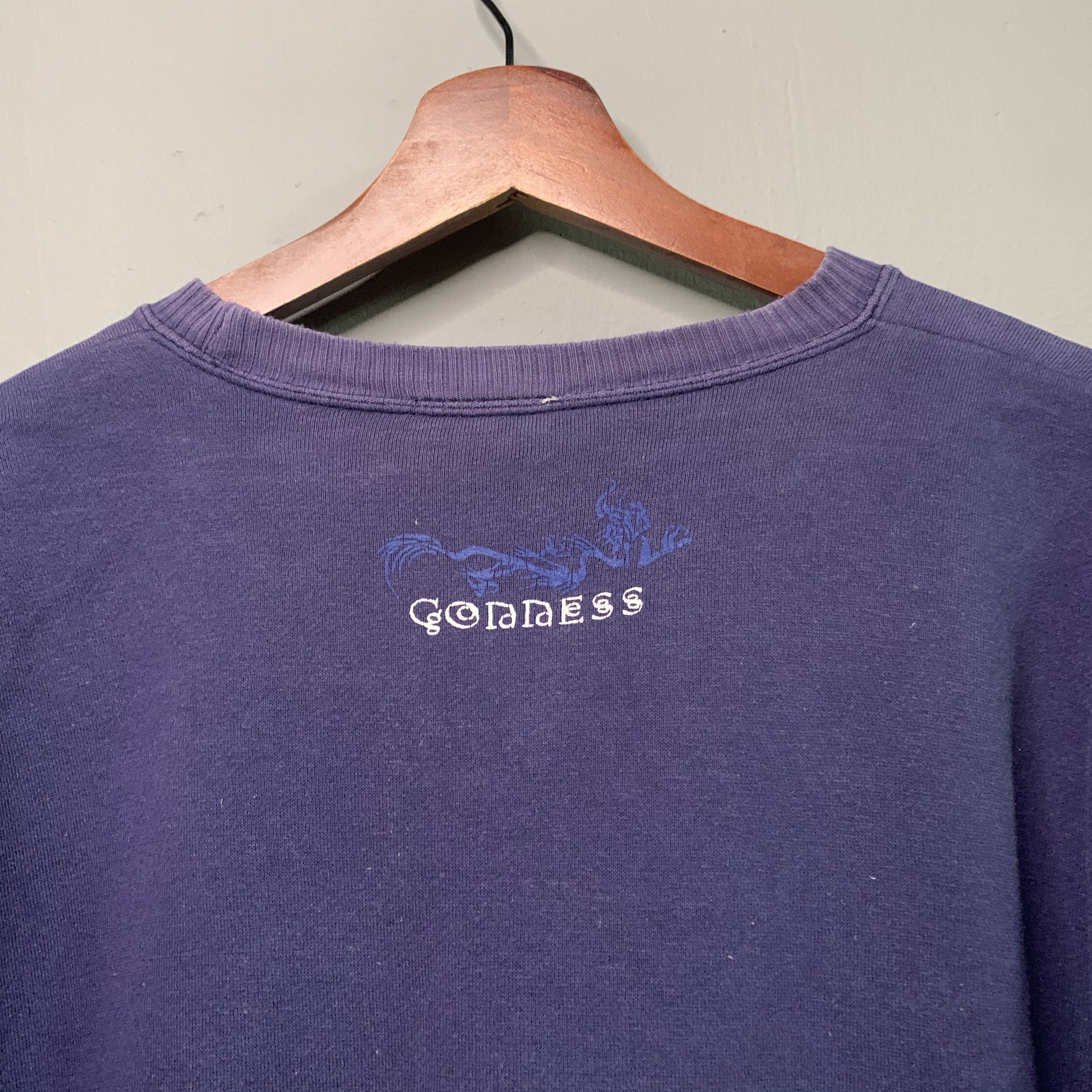 Japanese Brand Vintage Gonness Navy Blue Crewneck Faded Sweater Sweatshirt Size US M / EU 48-50 / 2 - 13 Thumbnail
