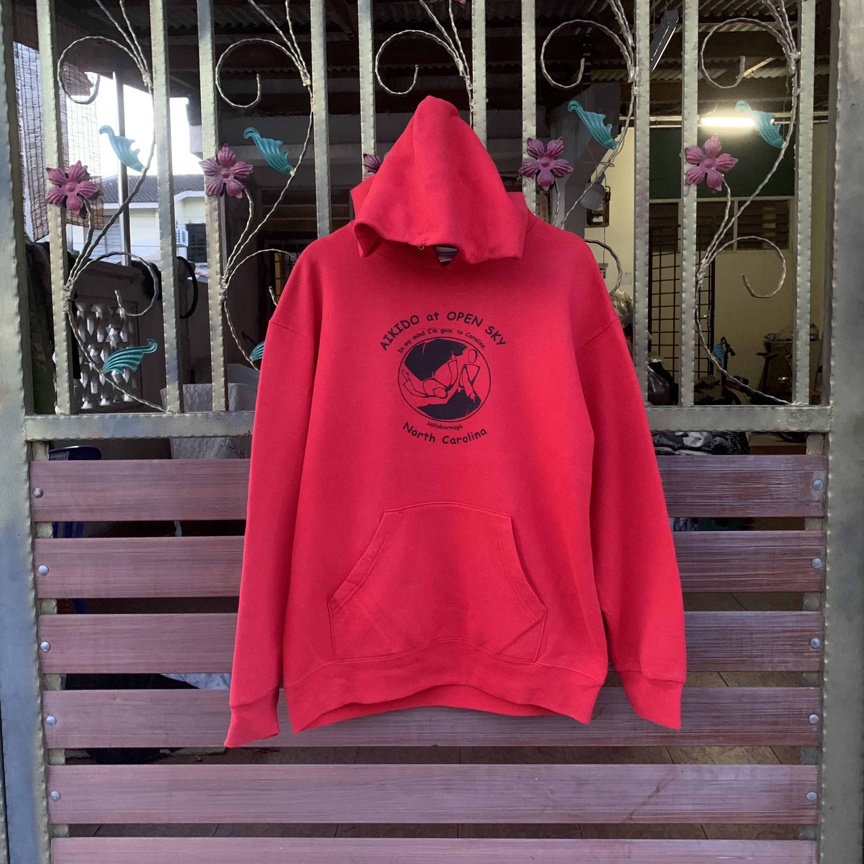 Fruit Of The Loom Vintage 90s Hooded Pullover Hoodies Sweatshirts Large Size Size US L / EU 52-54 / 3 - 1 Thumbnail