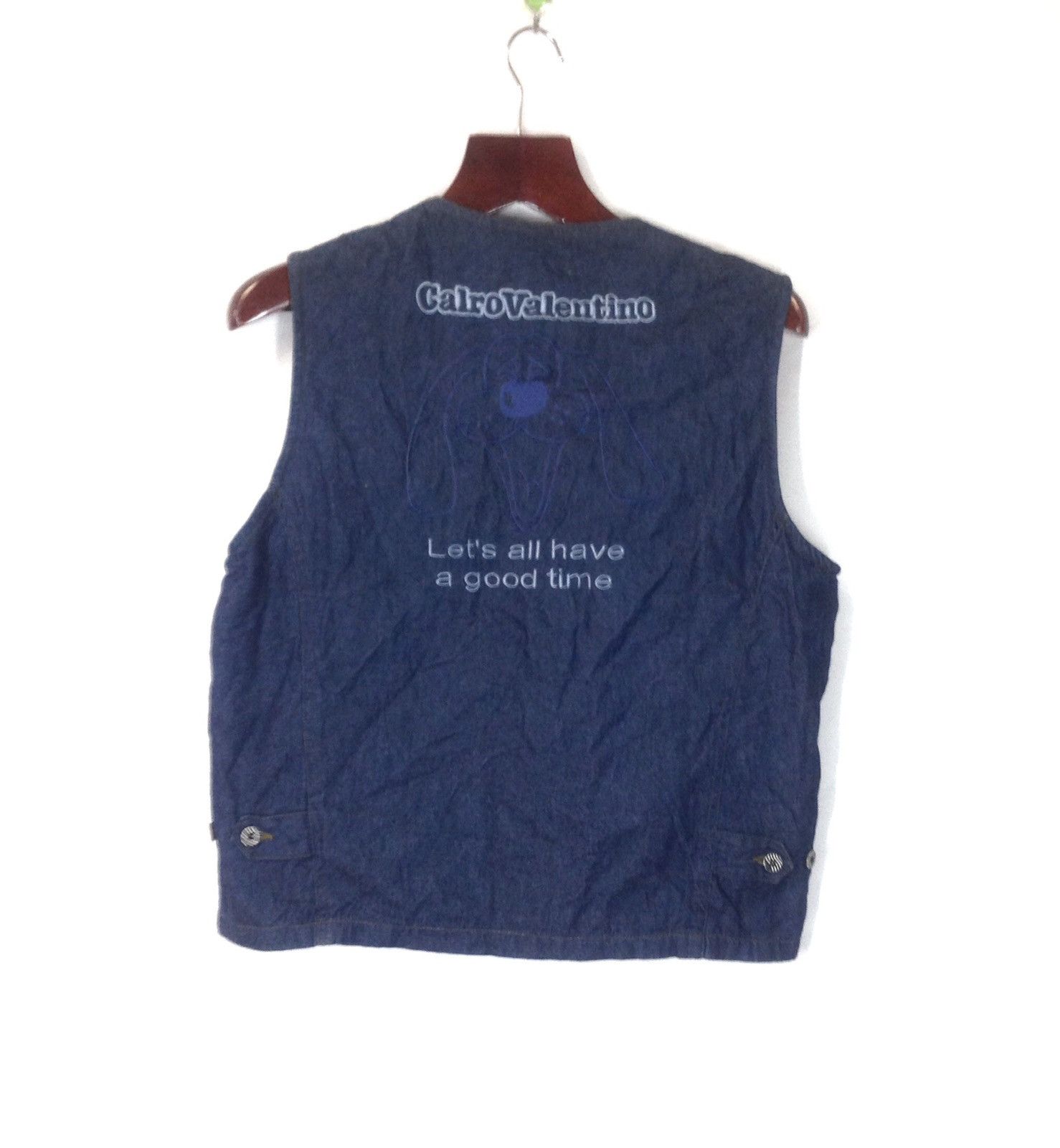 Valentino Calro Valentino Denim Style Vest Jacket Size US L / EU 52-54 / 3 - 7 Thumbnail